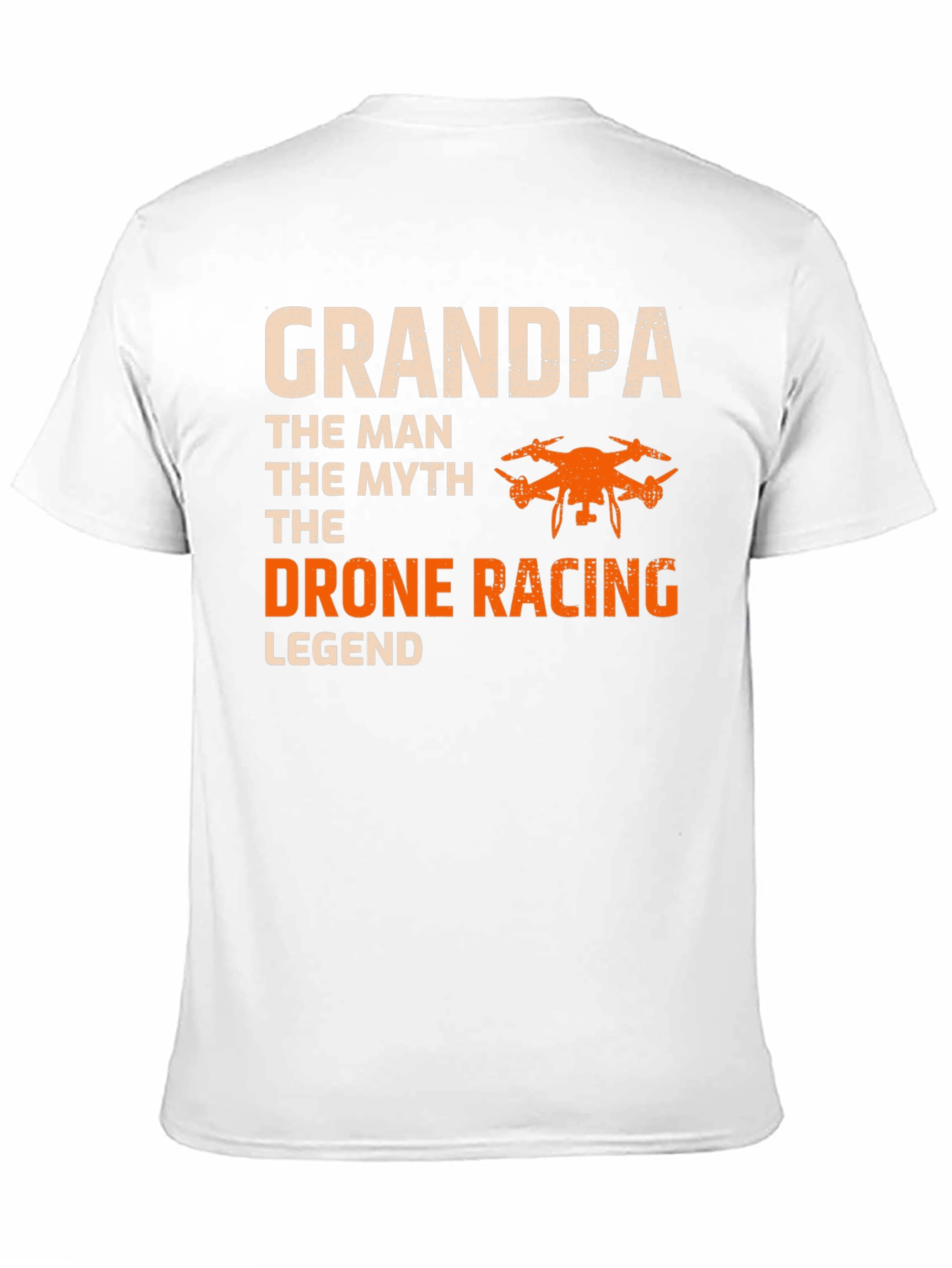 Black Grandpa Drone Racing Legend T-Shirt view 11