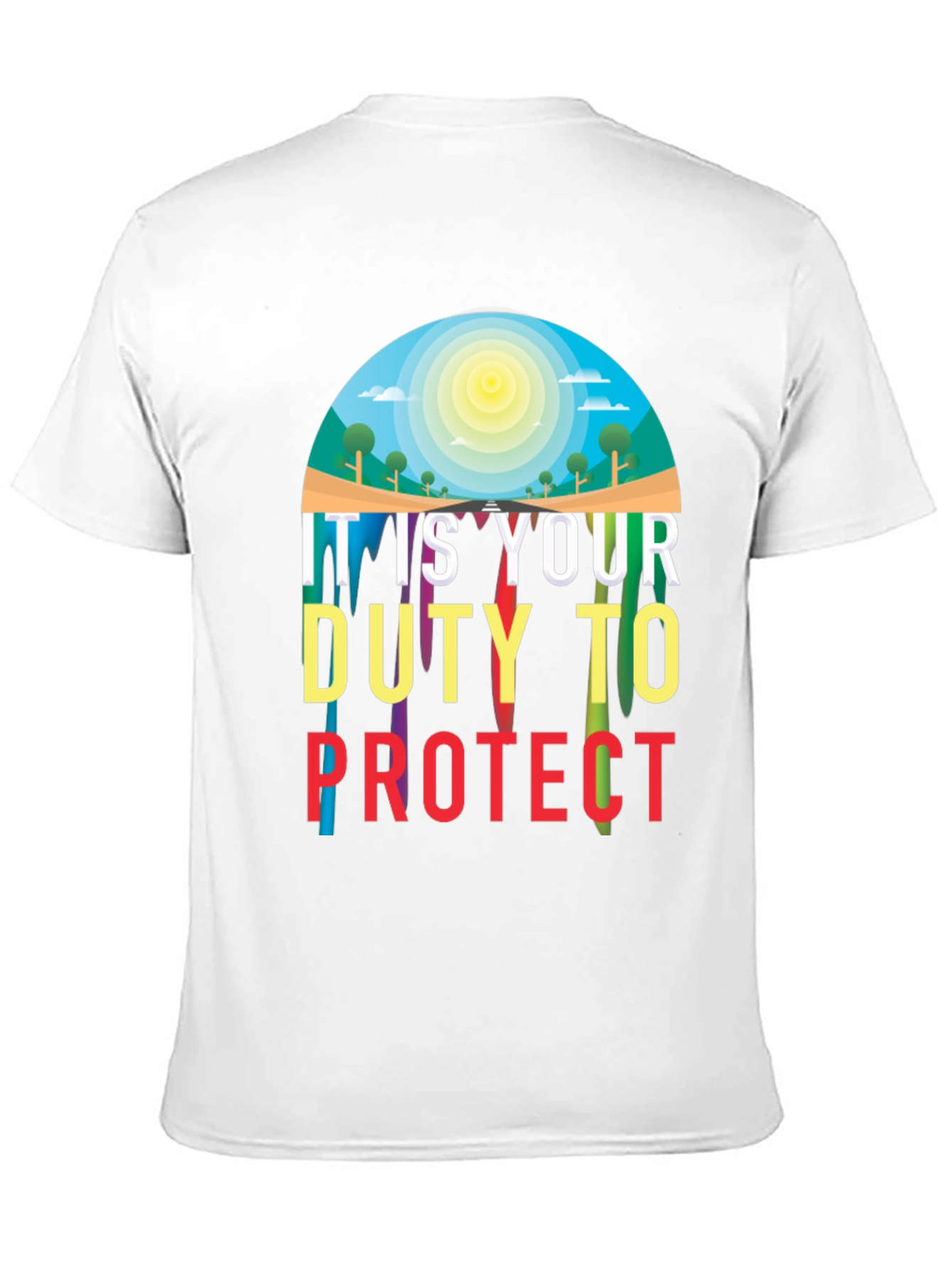 Black Duty to Protect Graphic T-Shirt view 11