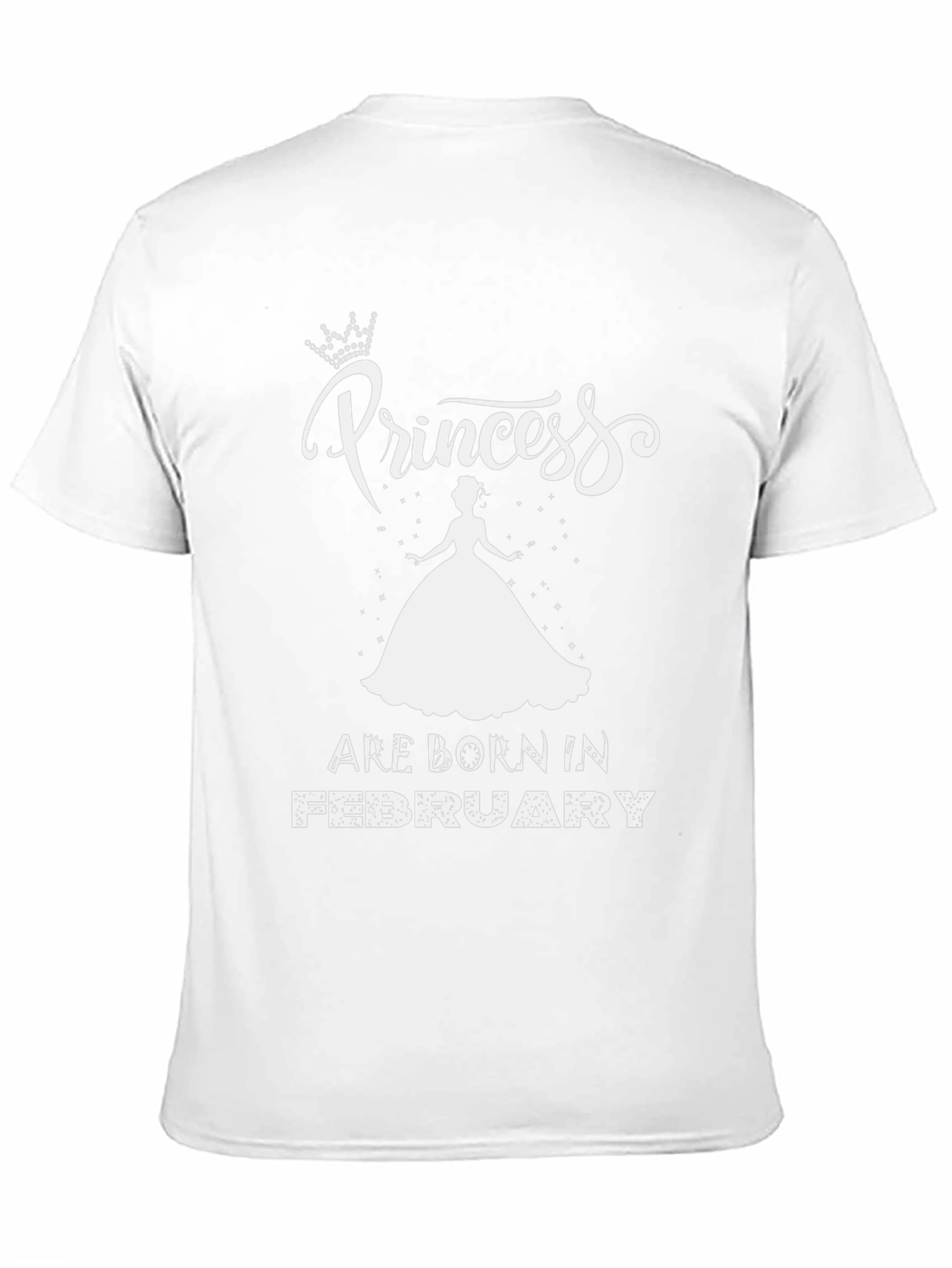 Princess Born in February Black T-Shirt - 11