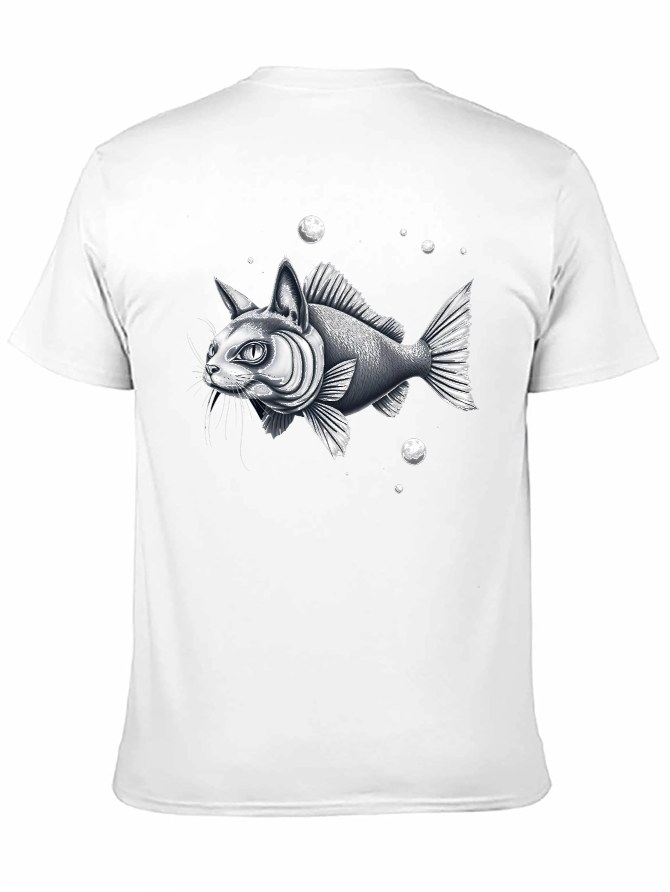 Black Catfish Graphic Tee - Unique Animal Hybrid Design view 11