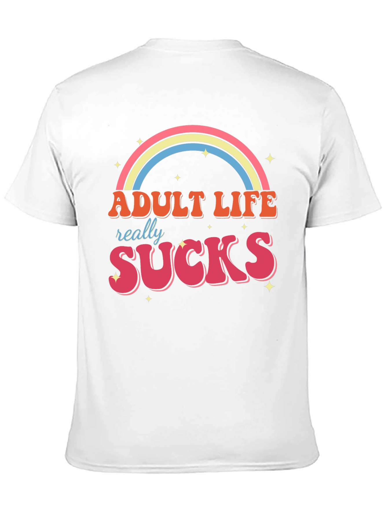 Black Adult Life Sucks Graphic T-Shirt view 11