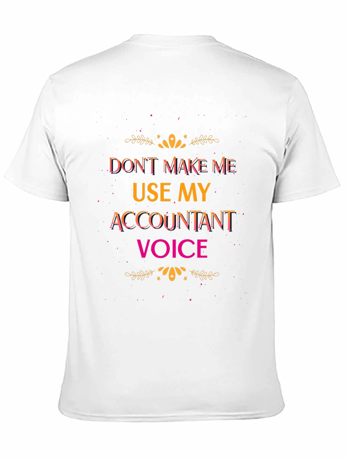 Black Accountant Voice Graphic Tee - Funny Profession Humor view 11