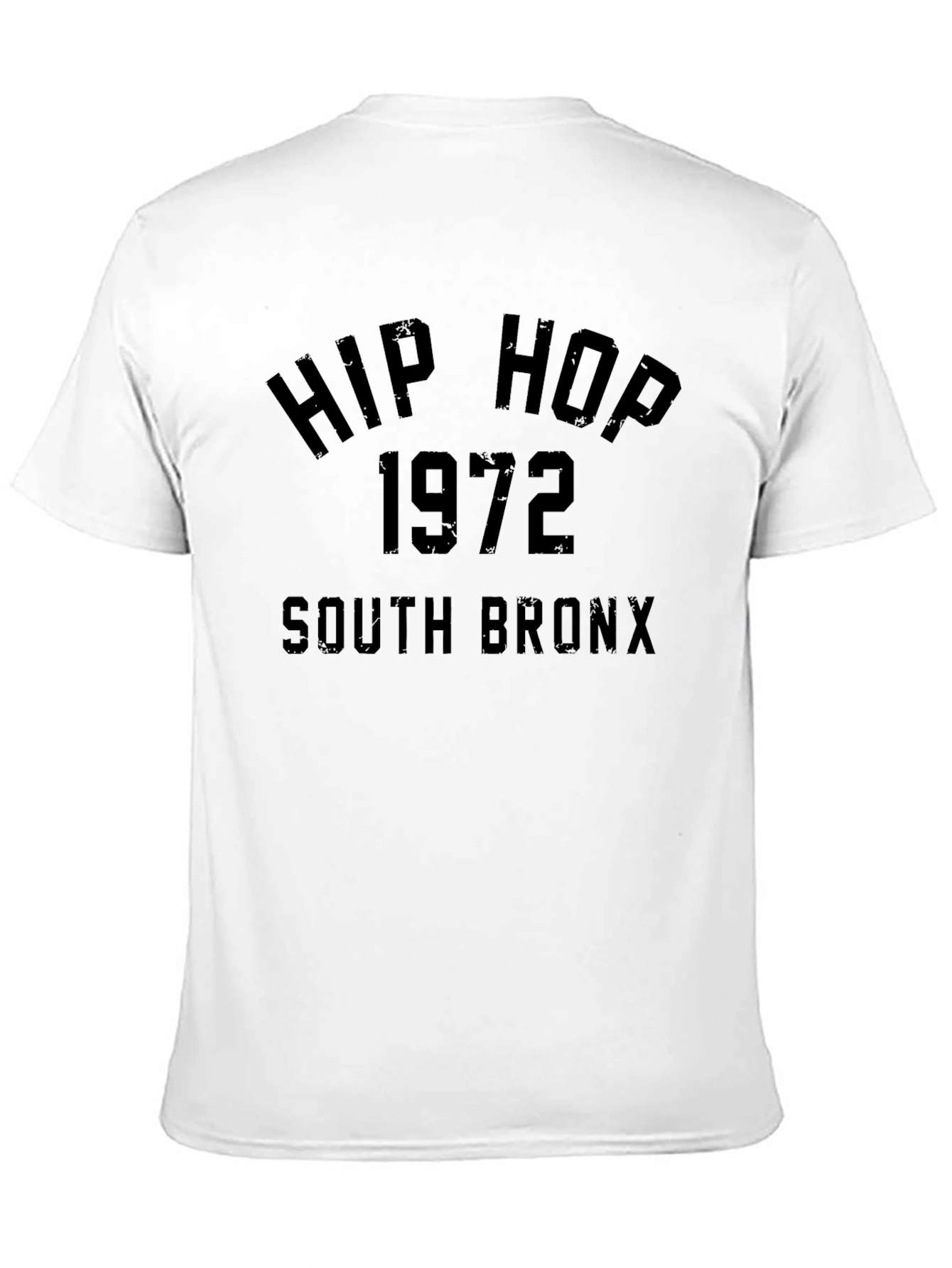 Black Hip Hop 1972 South Bronx Black Graphic T-Shirt view 11