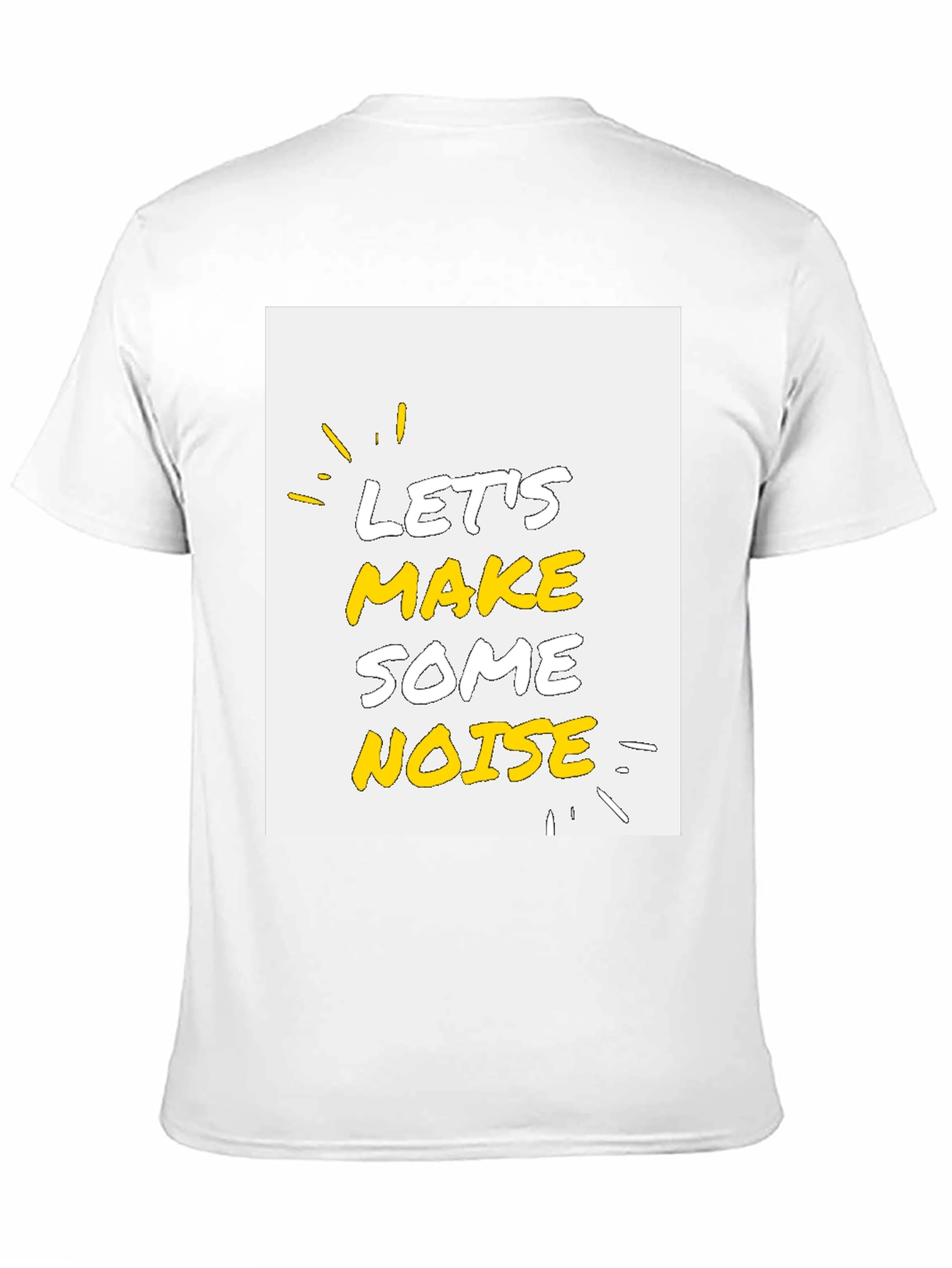 Black Let's Make Some Noise Graphic Tee - Black Cotton T-Shirt view 11