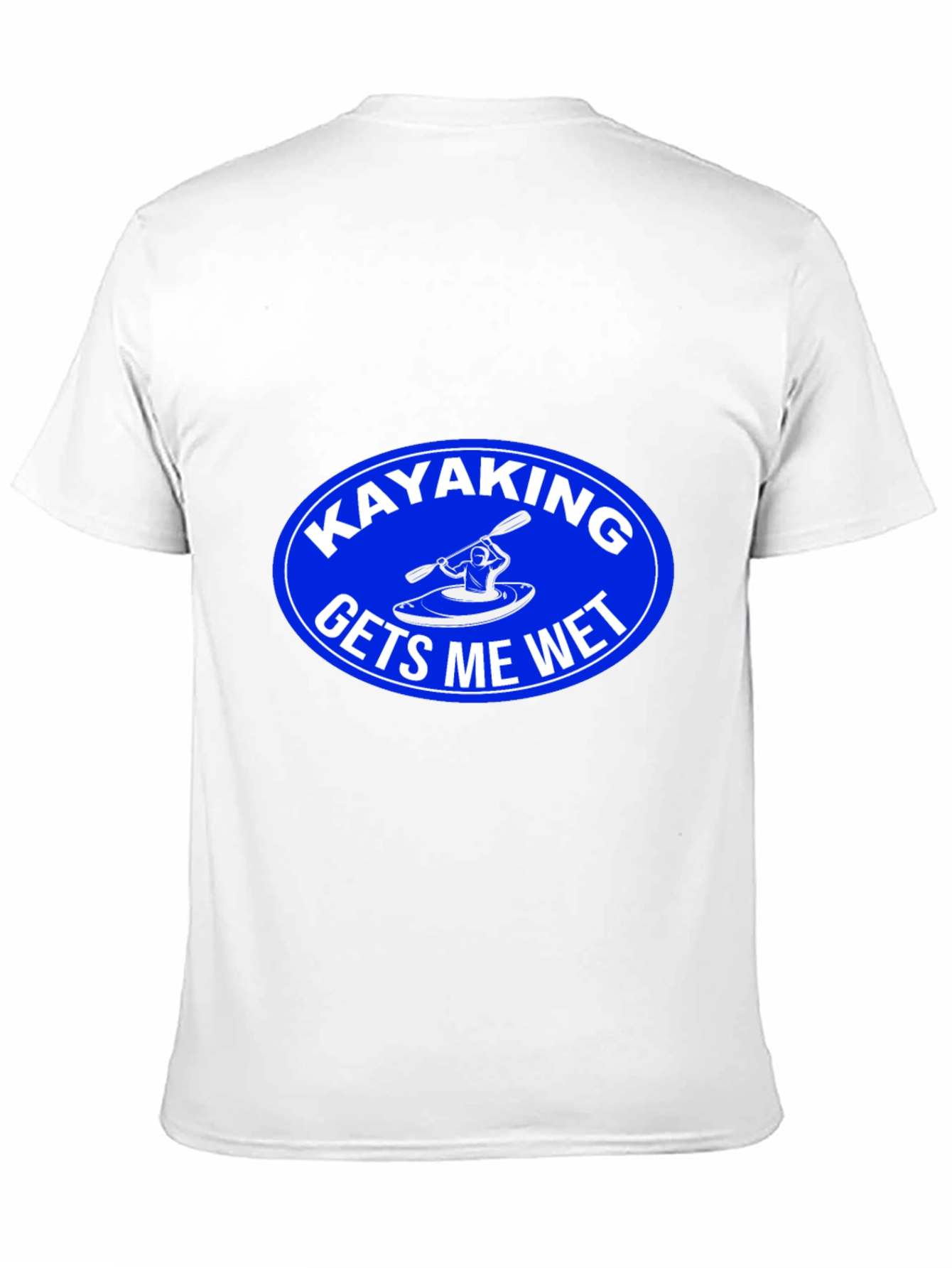 Black Kayaking Gets Me Wet Graphic T-Shirt view 11