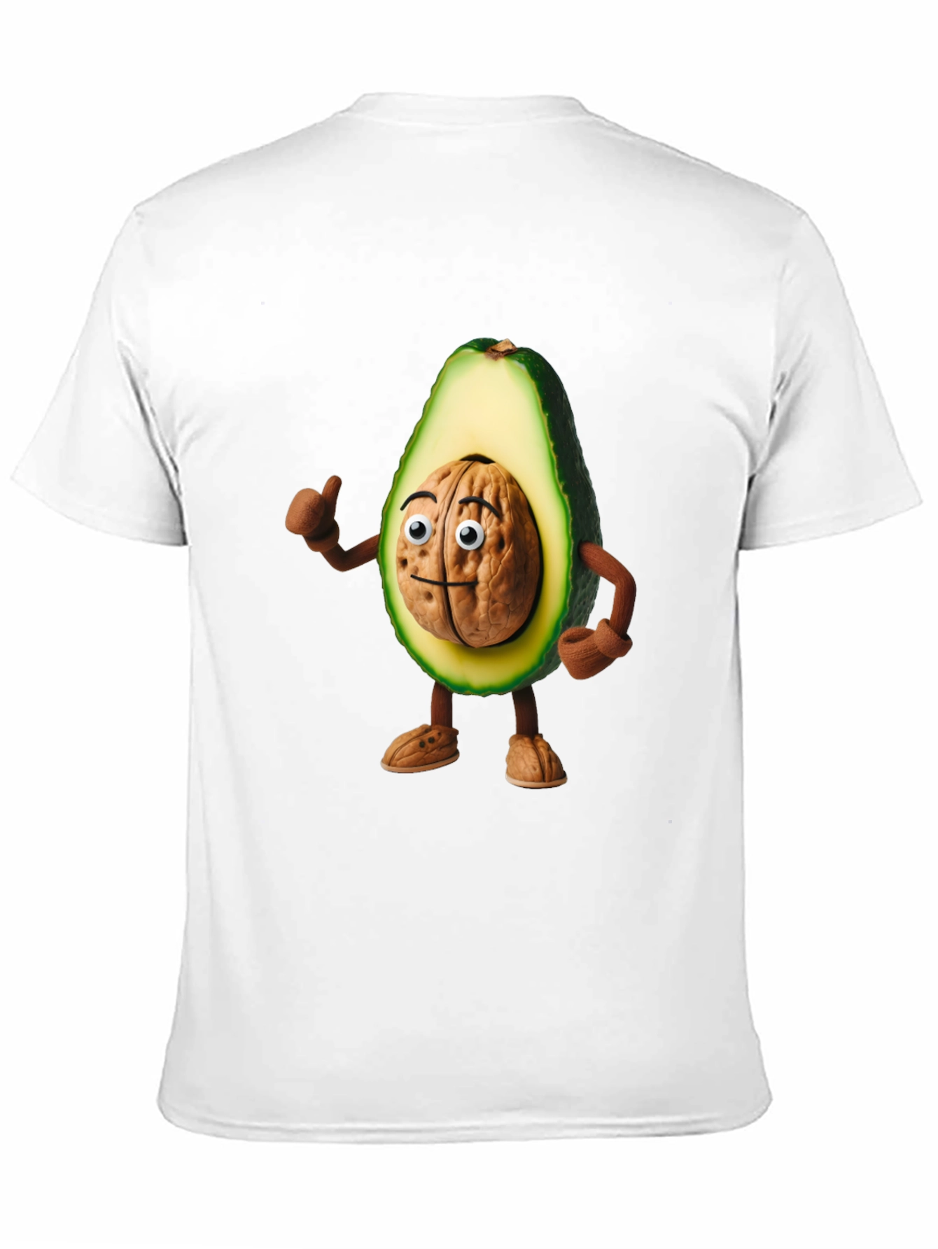 Black Avocado Brain Funny Graphic T-Shirt view 11