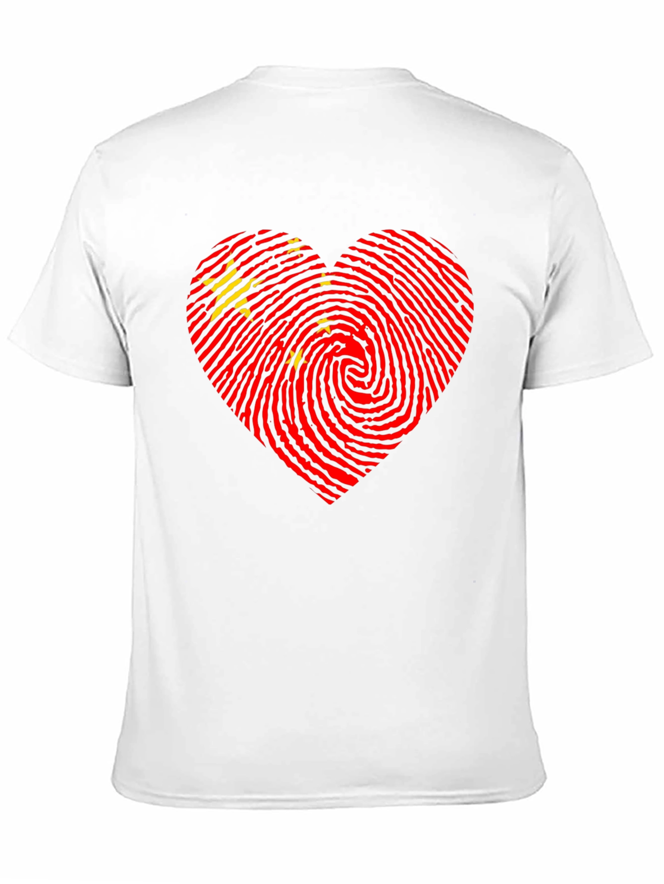 Black China Flag Heartbeat T-Shirt | Patriotic Pride view 11