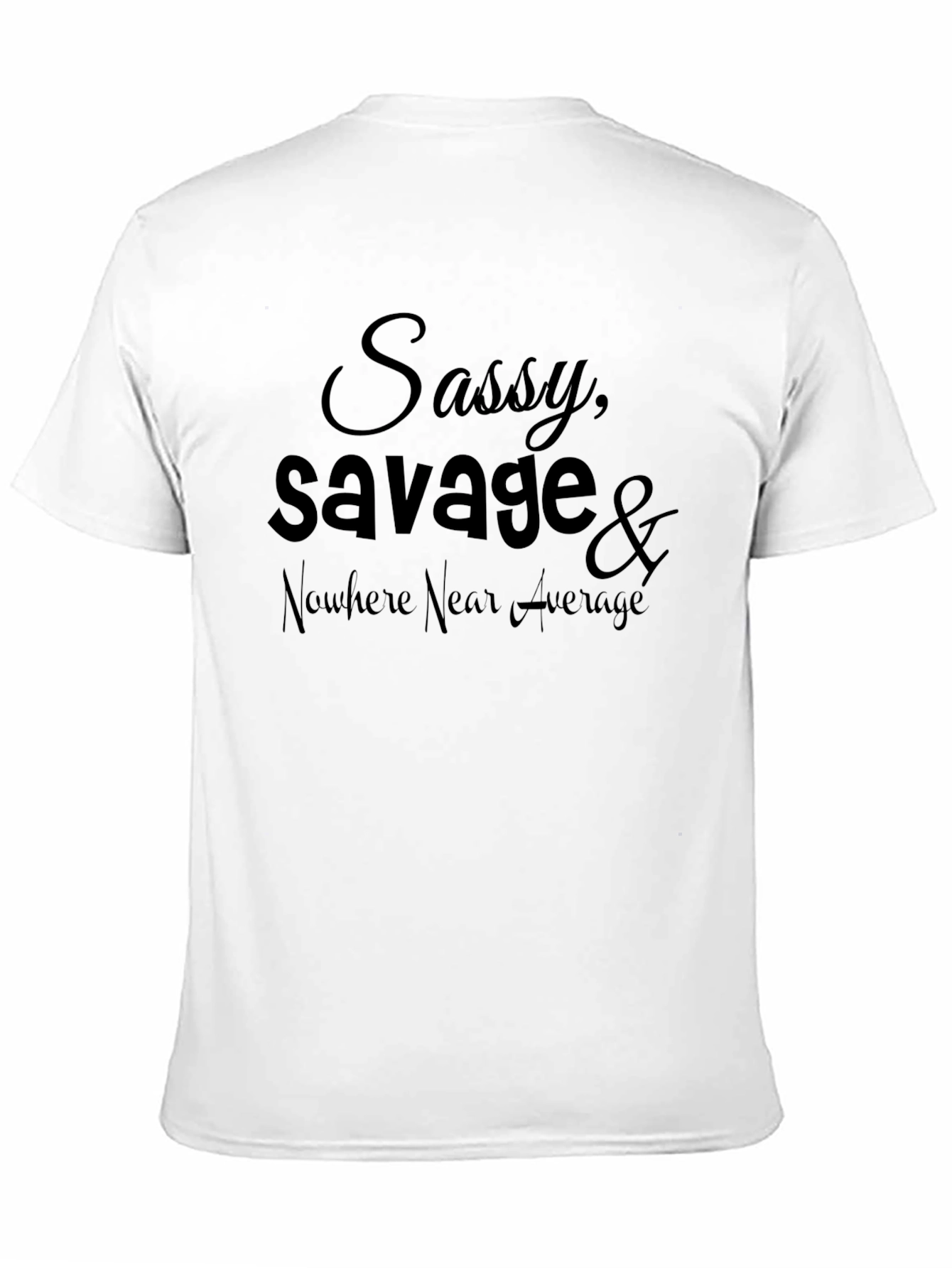 Black Sassy Savage Graphic Tee - Black view 11