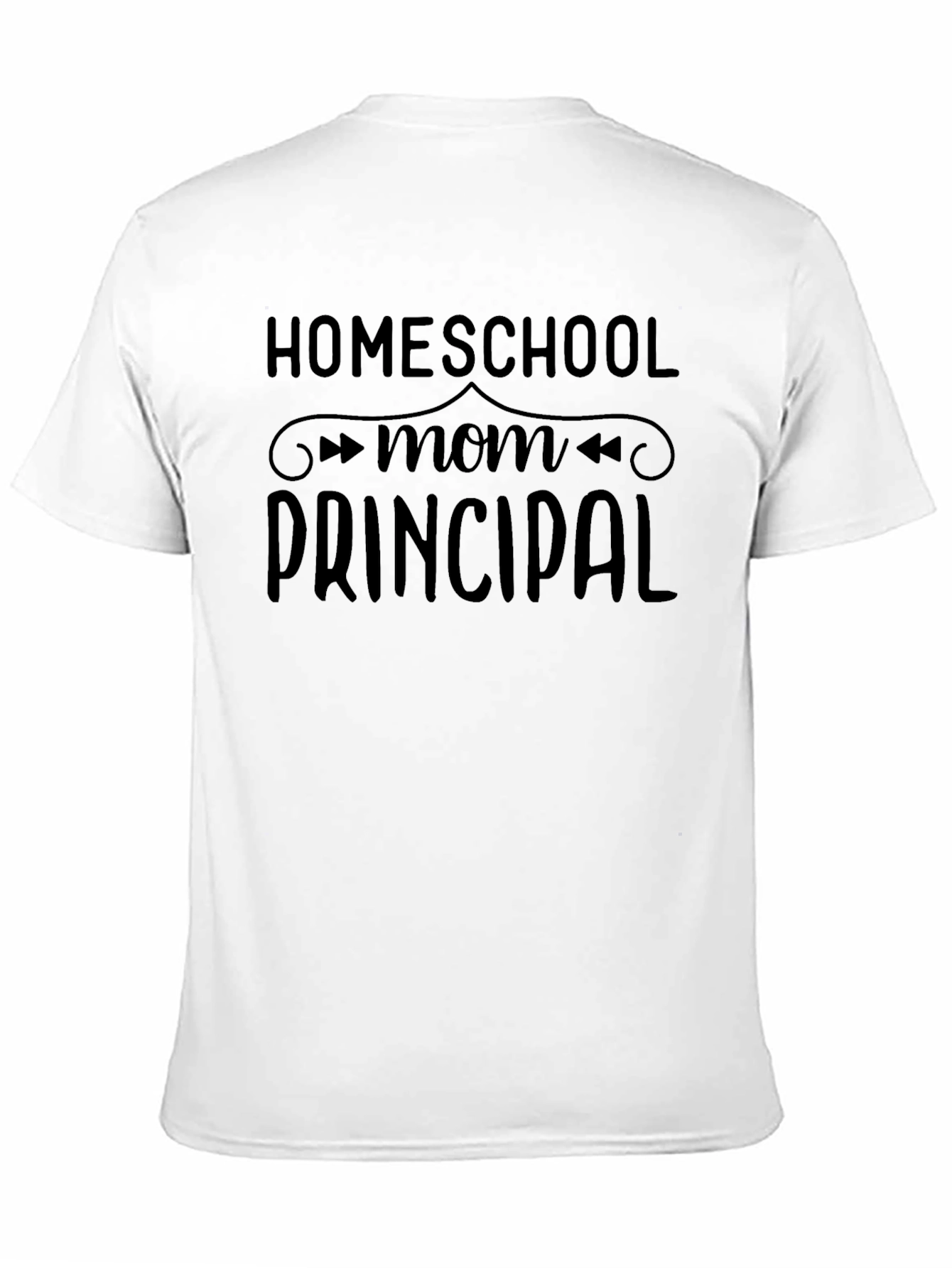 Black Homeschool Mom Principal Graphic Tee - Black view 11