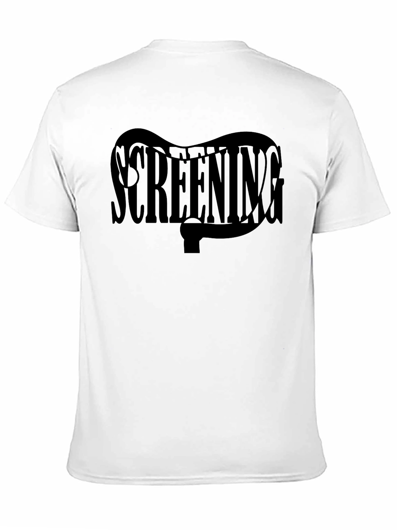 Black Screening Graphic Black T-Shirt view 11