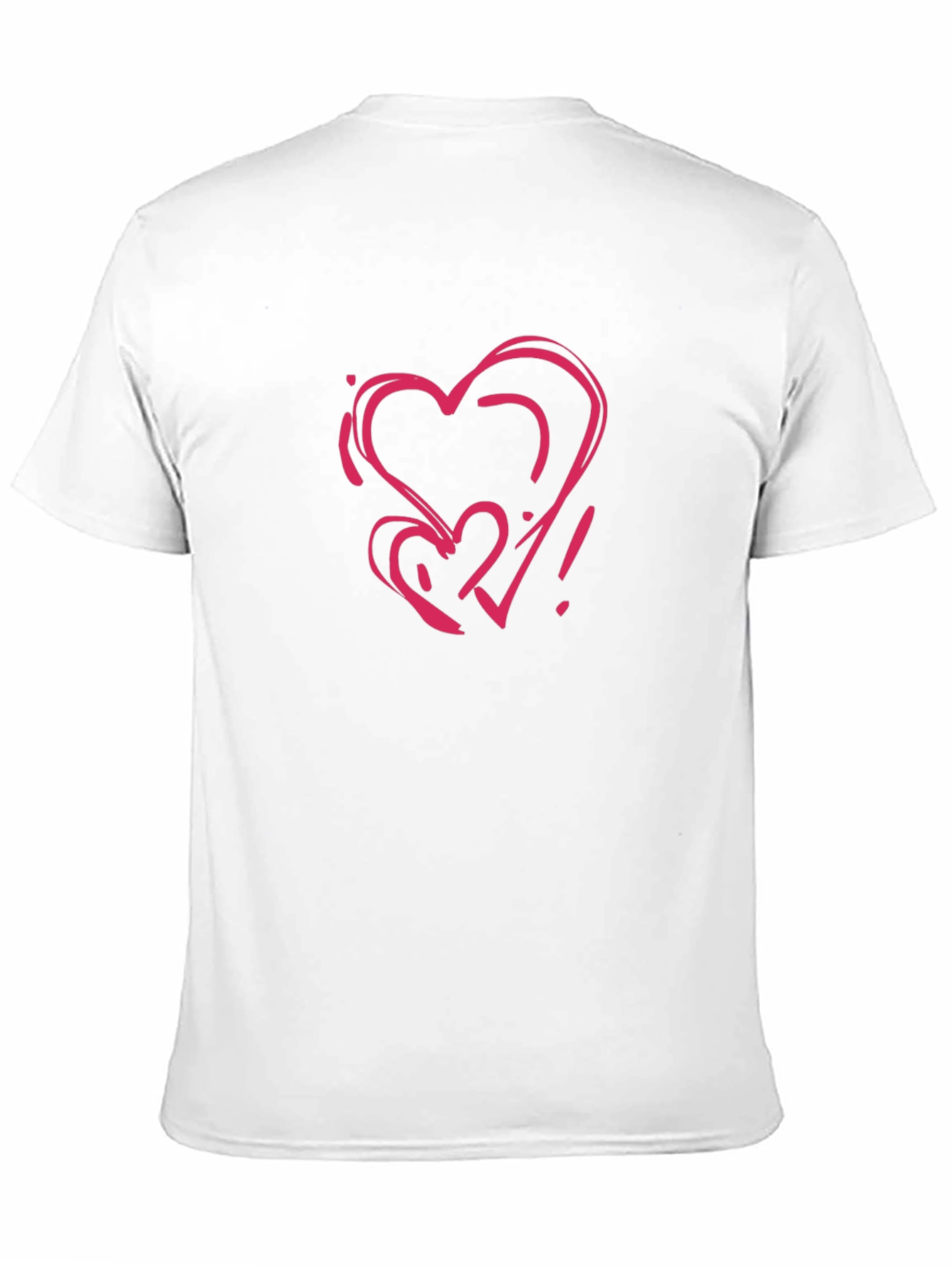 Black Heart Scribble Graphic Black T-Shirt view 11