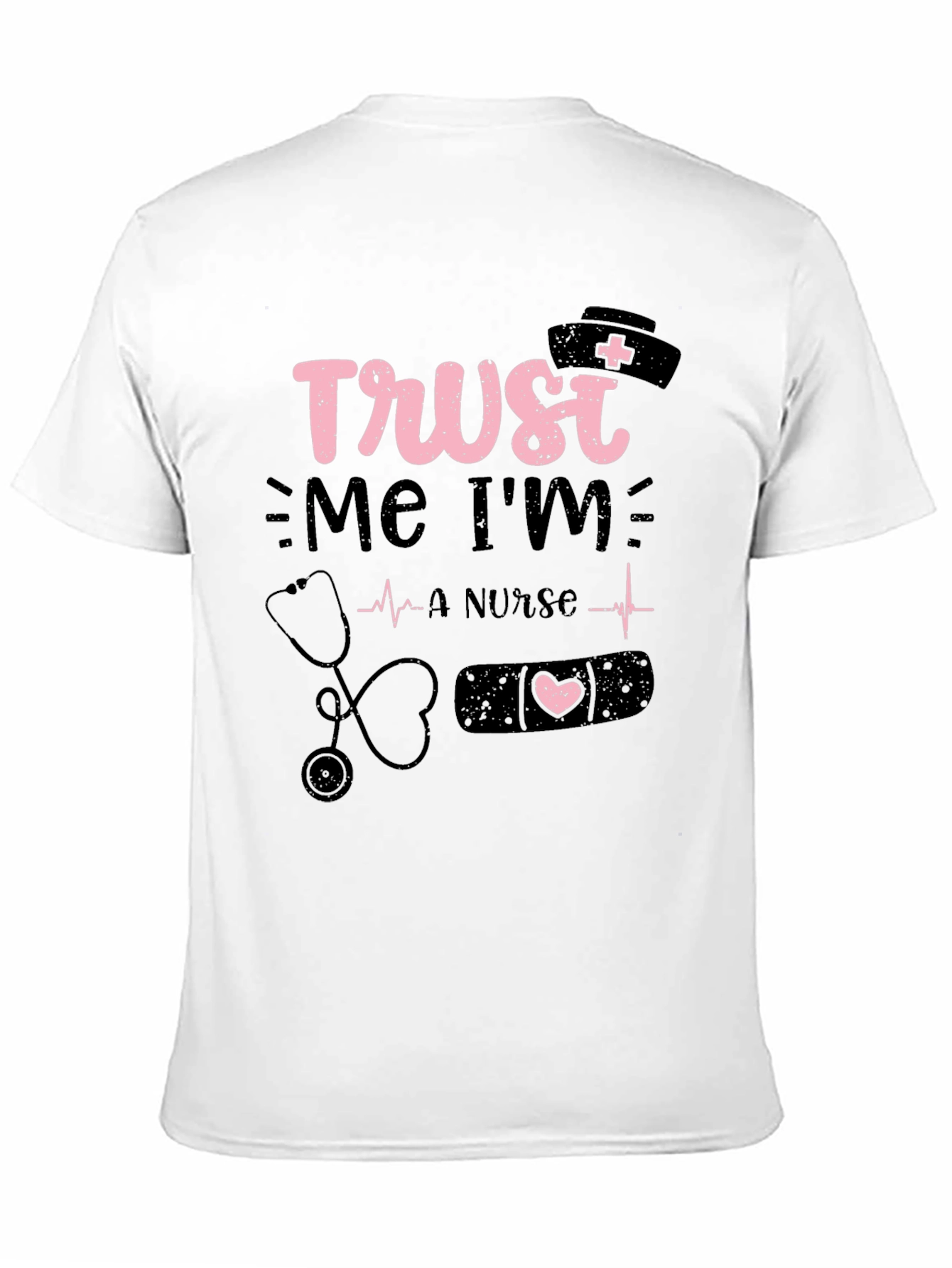Black Trust Me I'm a Nurse T-Shirt view 11