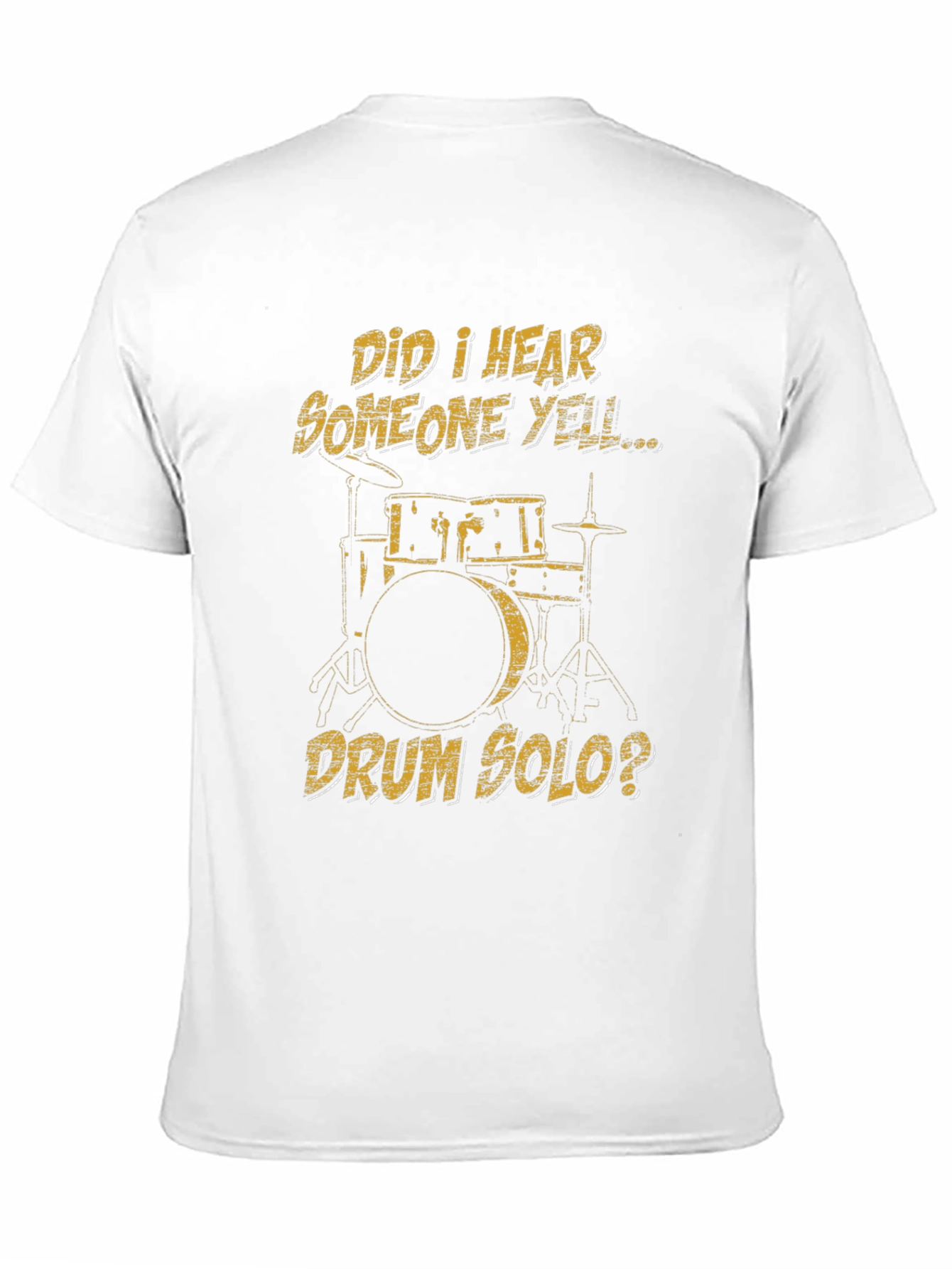 Black Drum Solo T-Shirt - Musician Humor Tee view 11