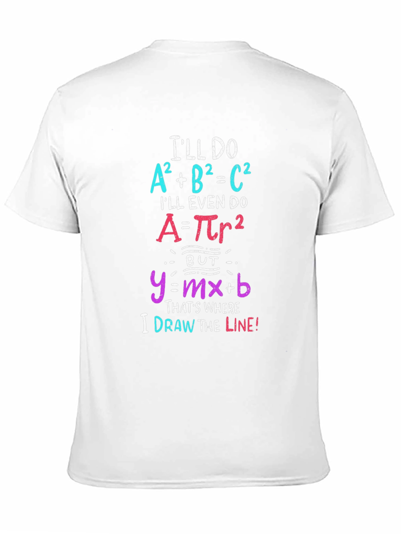 Black Math Formula Graphic Tee - Draw the Line view 11