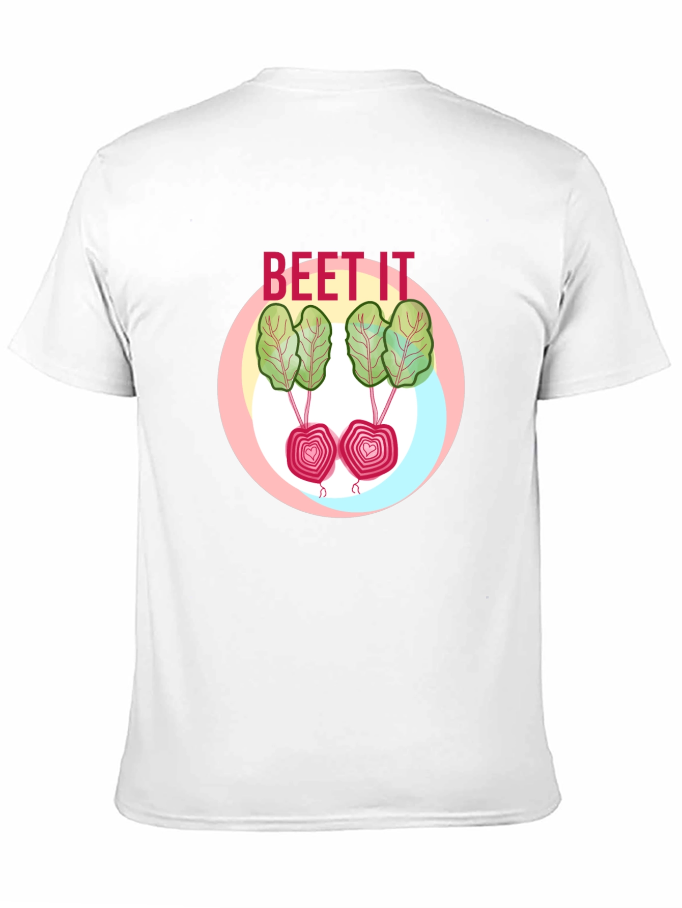 Black Beet It Graphic T-Shirt - Funny Vegetable Pun Tee view 11