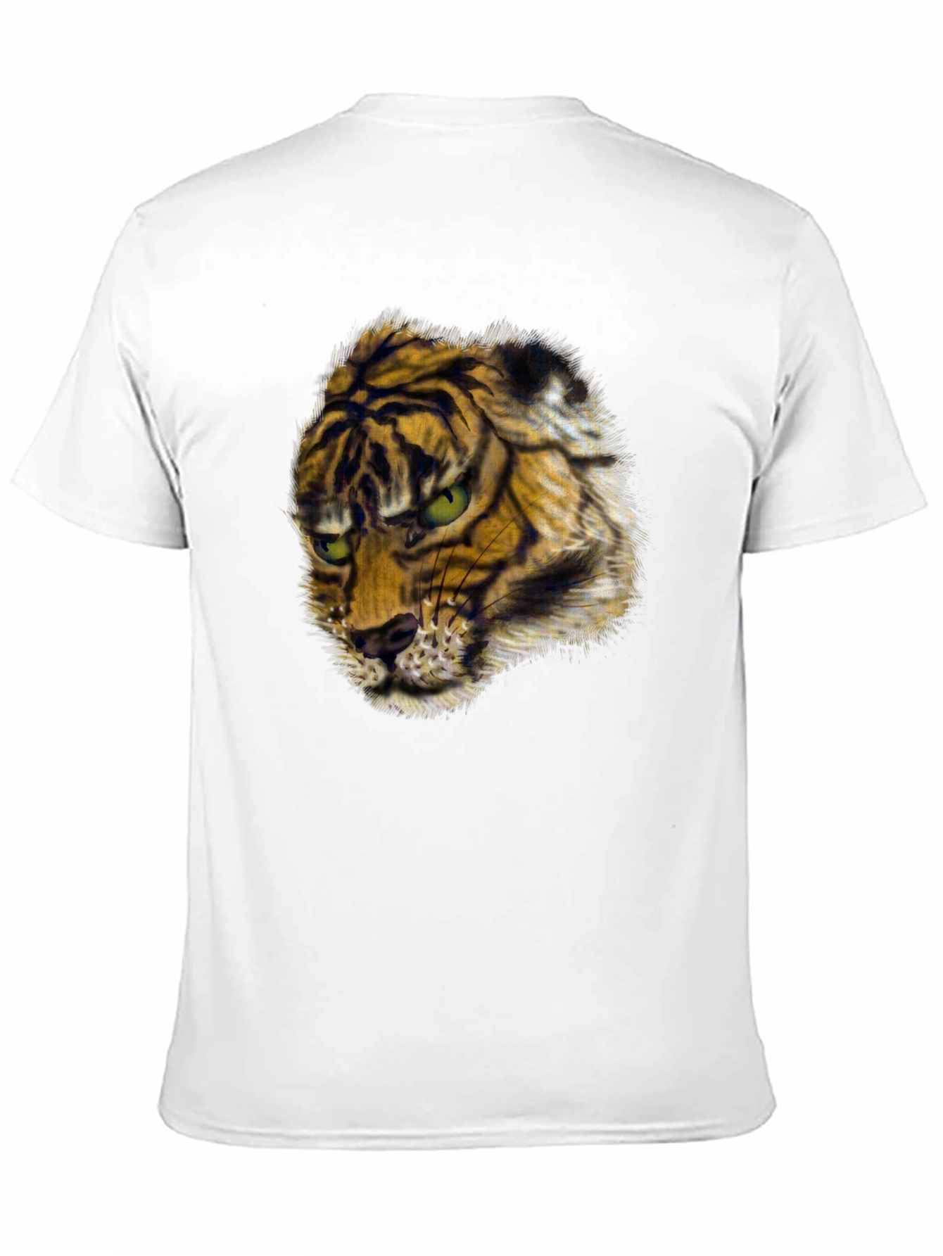 Black Men's Black Tiger Graphic Tee view 11