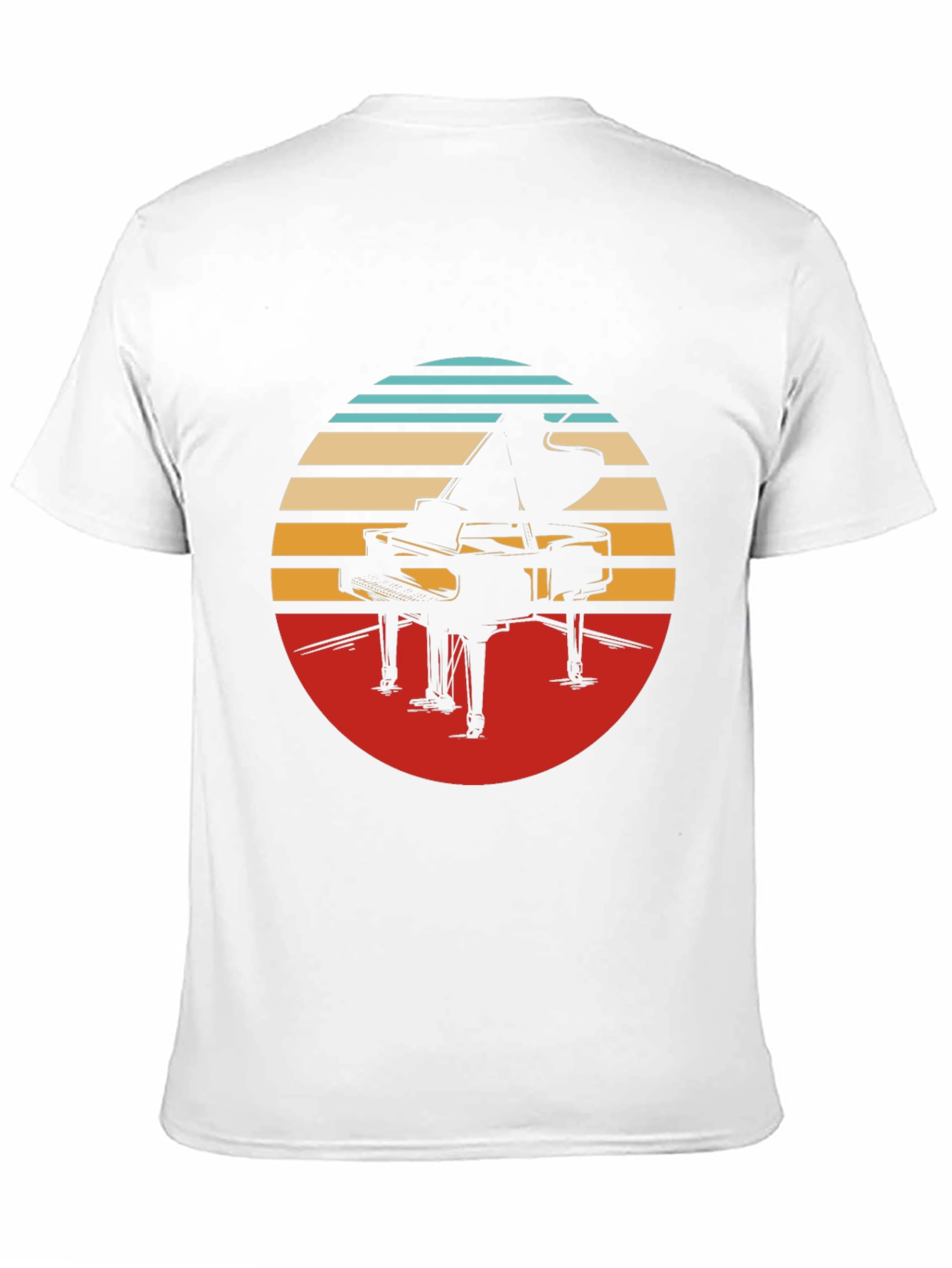 Retro Piano Graphic Tee - Stylish Comfort - 11