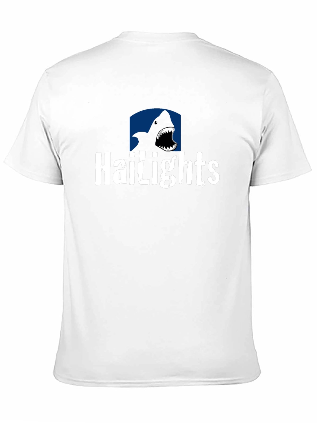 Black Hailights Shark T-Shirt - Black Cotton Tee view 11