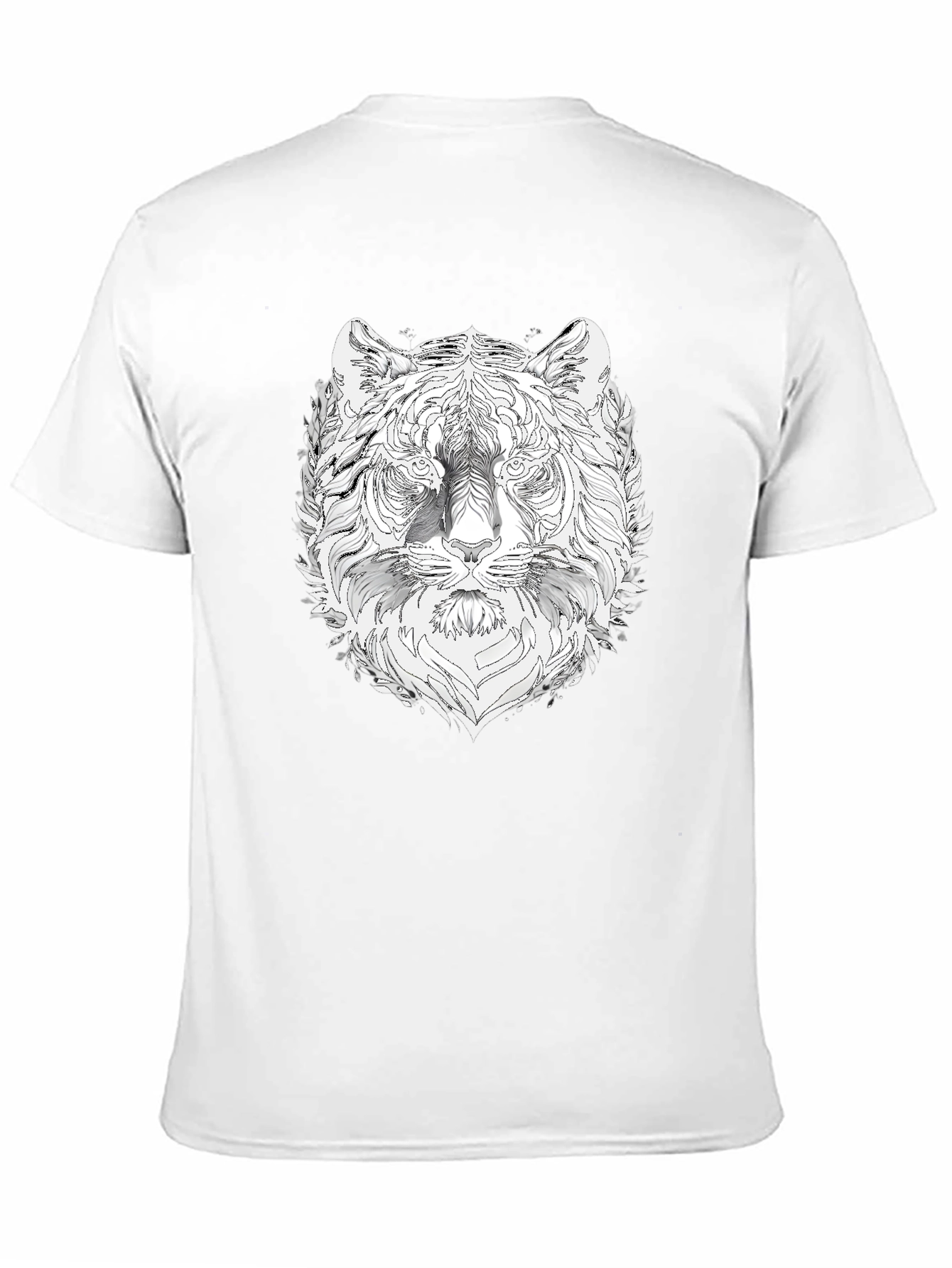 Black Tiger Graphic Black T-Shirt - Stylish Men's Tee view 11