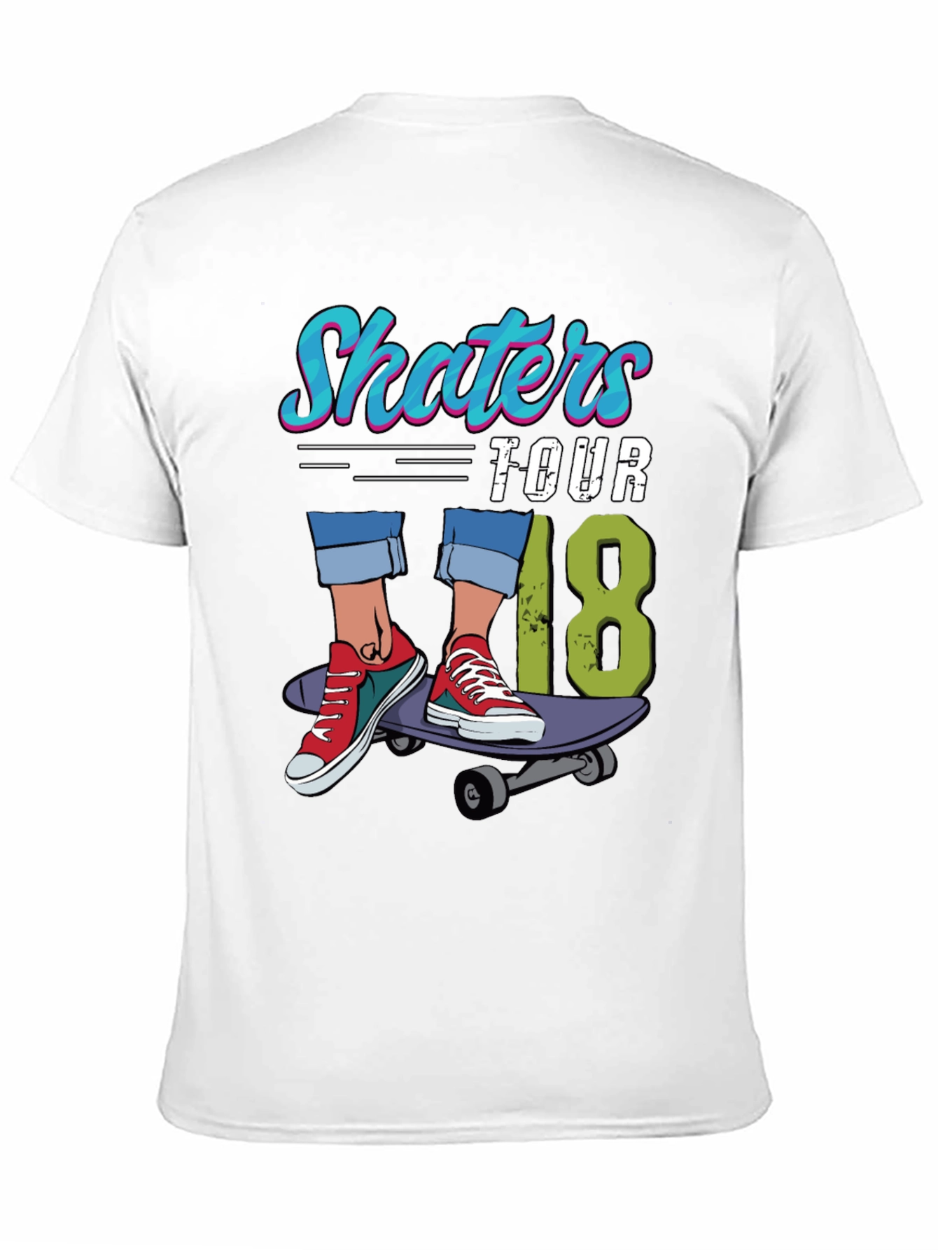 Black Skaters Tour '18 Graphic T-Shirt view 11