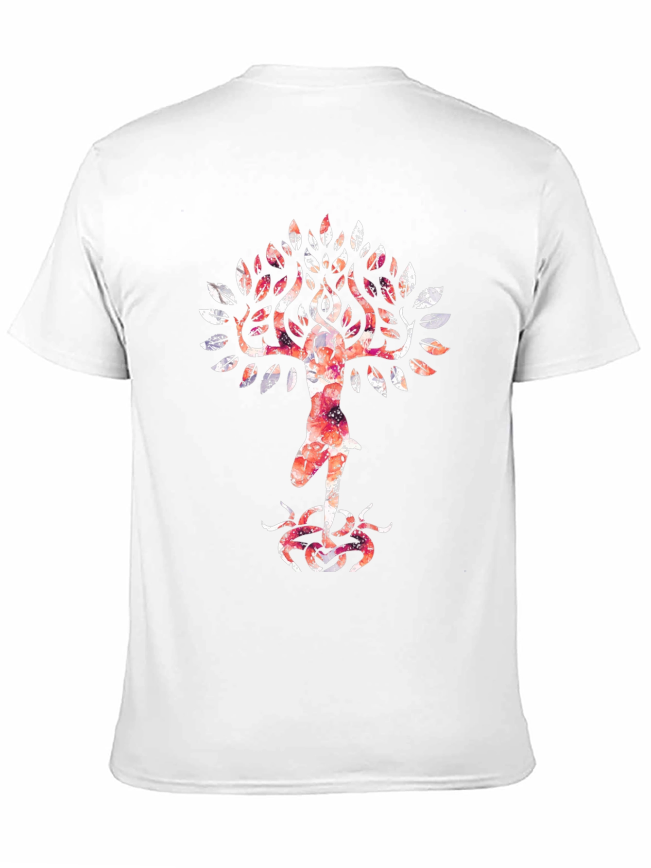 Black Tree Pose Graphic Tee - Yoga Inspired T-Shirt view 11