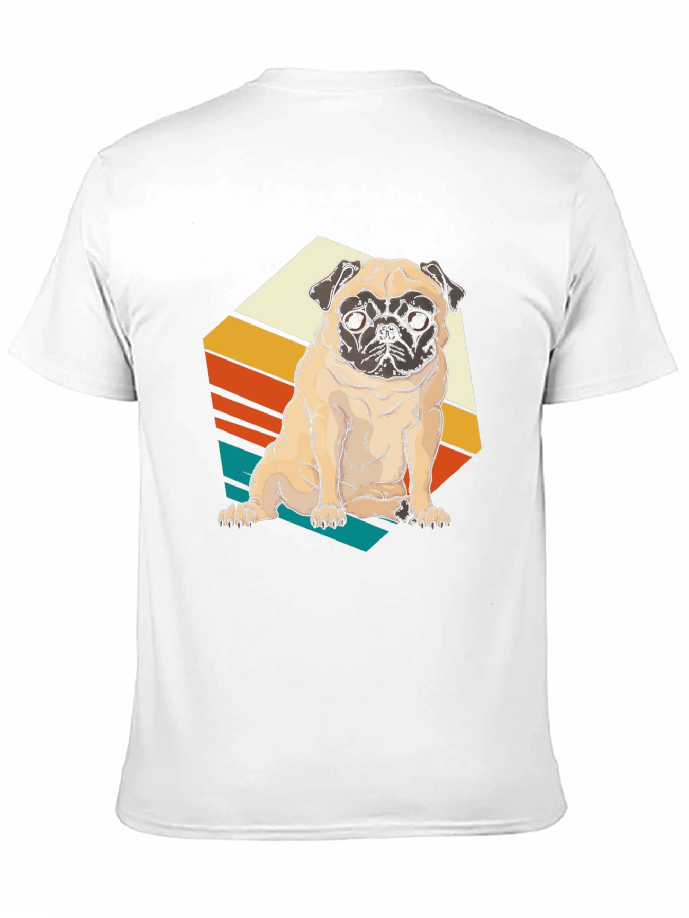 Black Retro Pug T-Shirt - Vintage Dog Lover Tee view 11