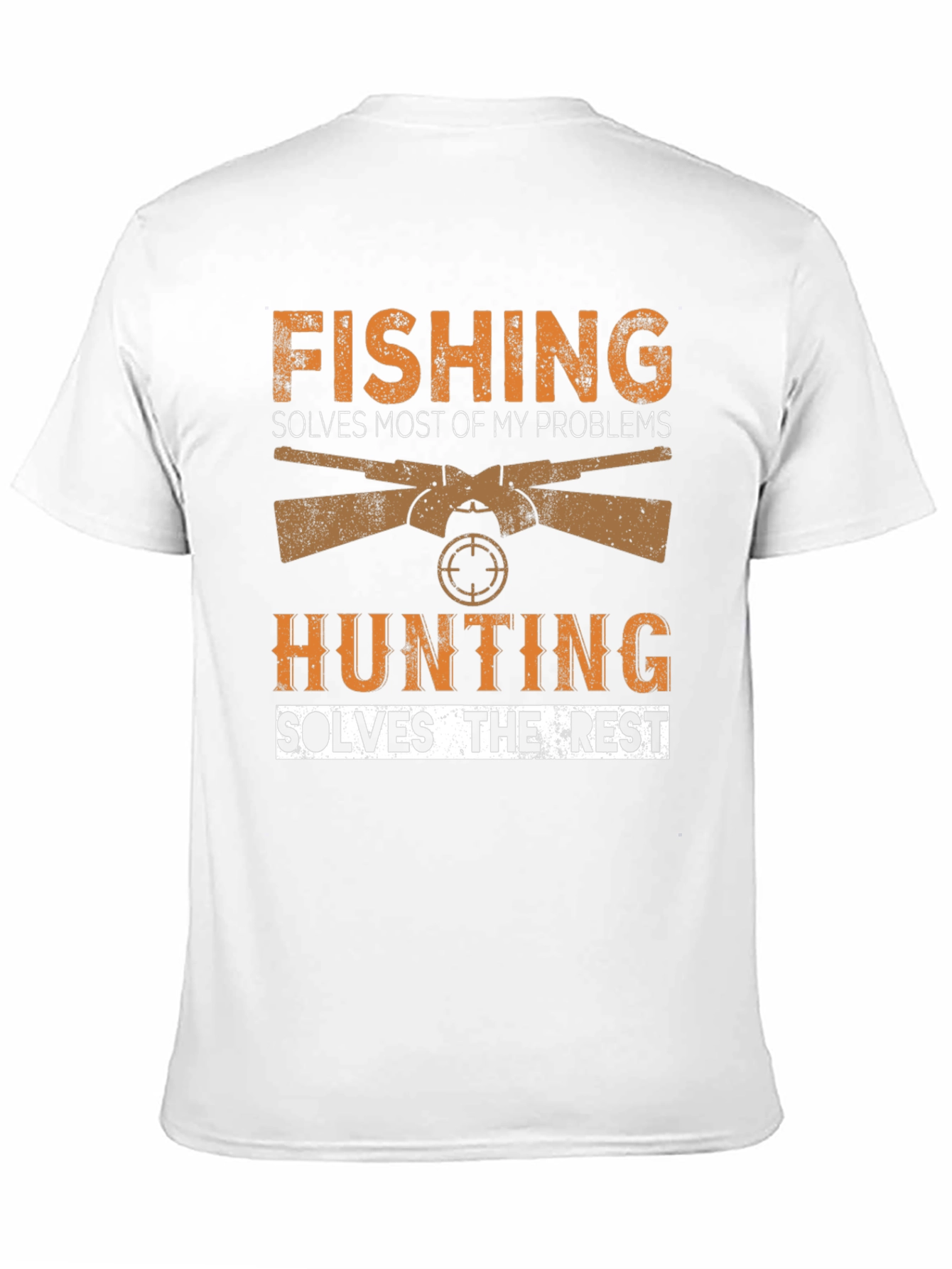 Black Fishing & Hunting Graphic Tee - Problem Solver view 11
