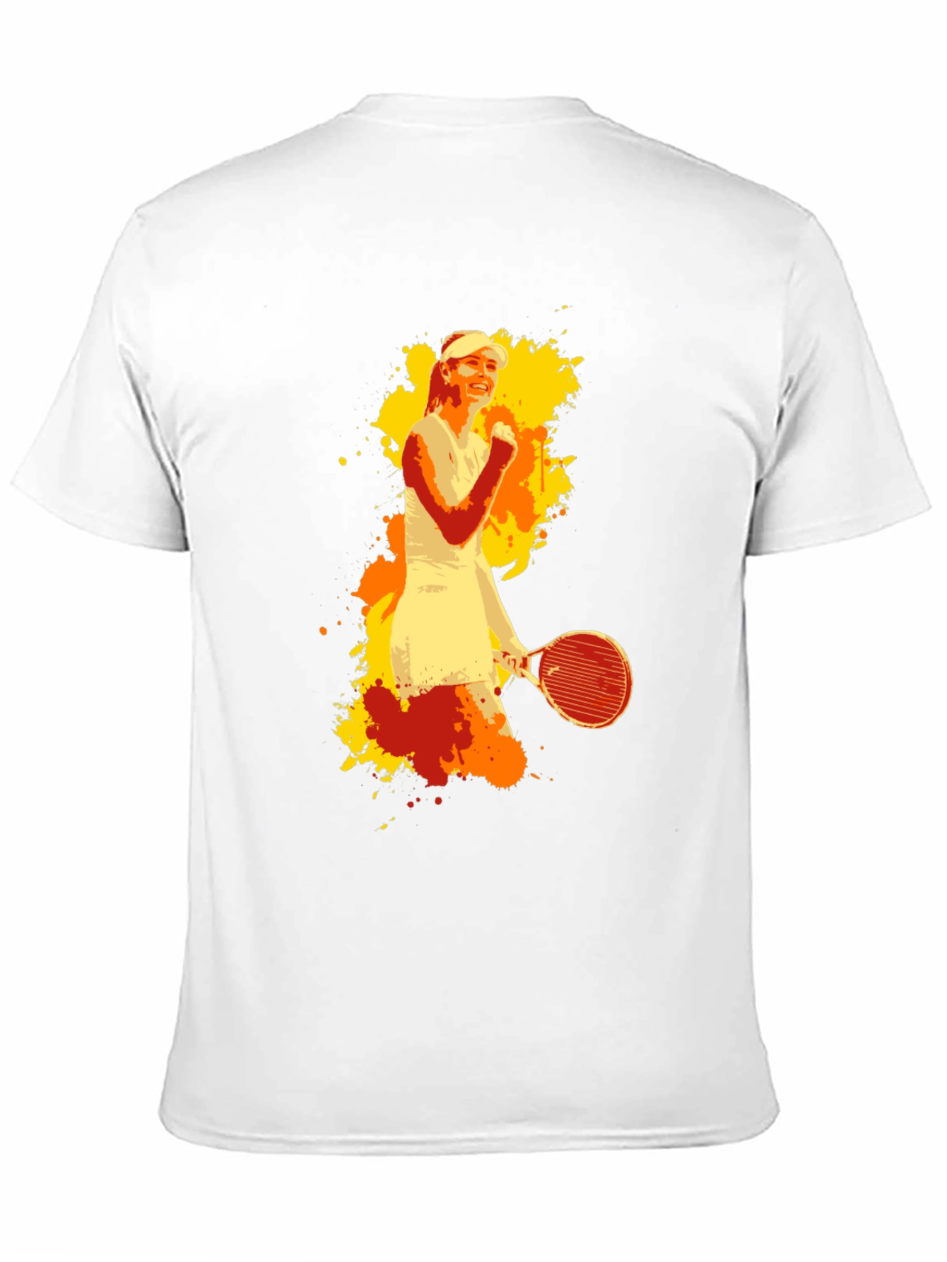 Black Tennis Player Graphic Tee - Men's Black T-Shirt view 11