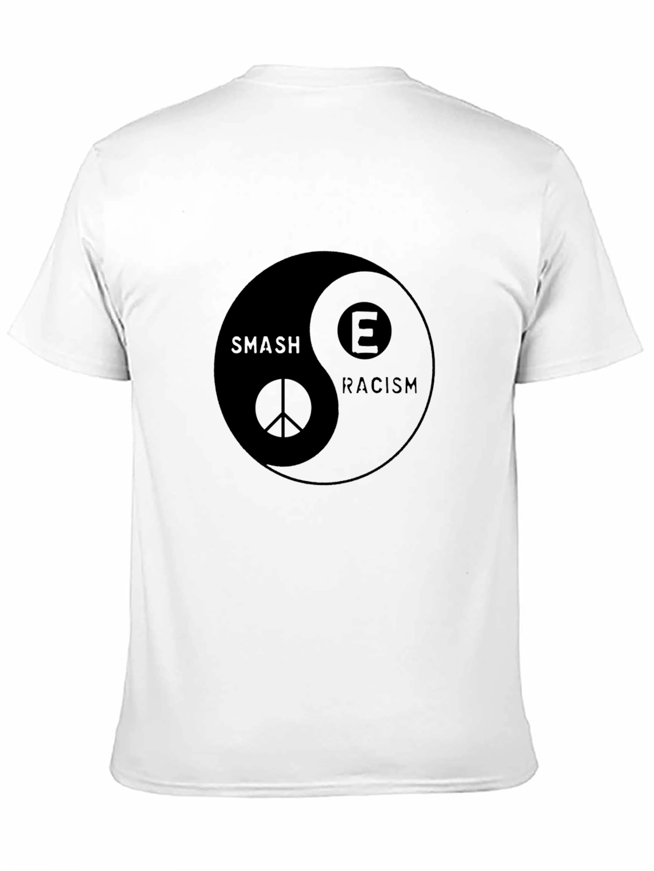 Smash Racism Yin Yang Graphic T-Shirt - 11