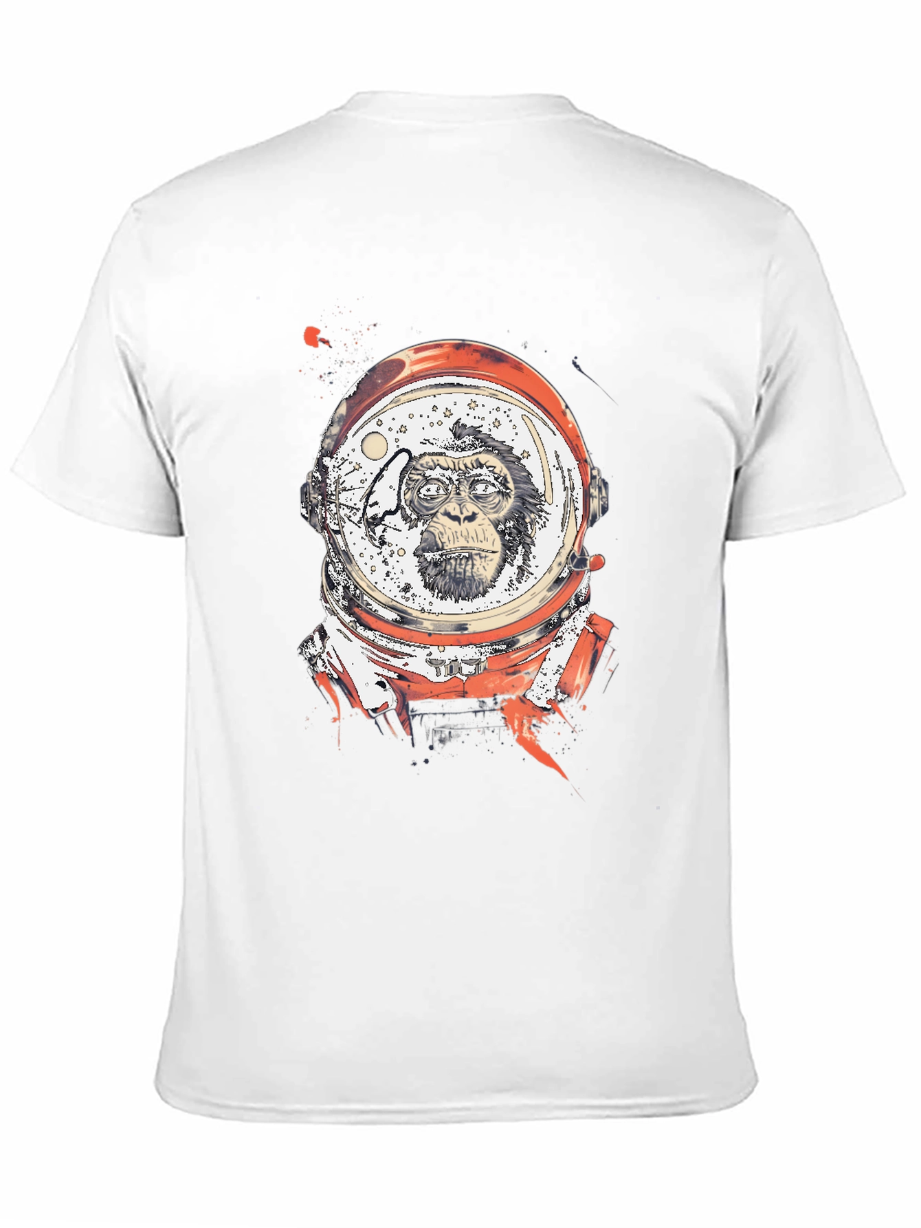 Astro Monkey Graphic Tee - Bold Black T-Shirt - 11