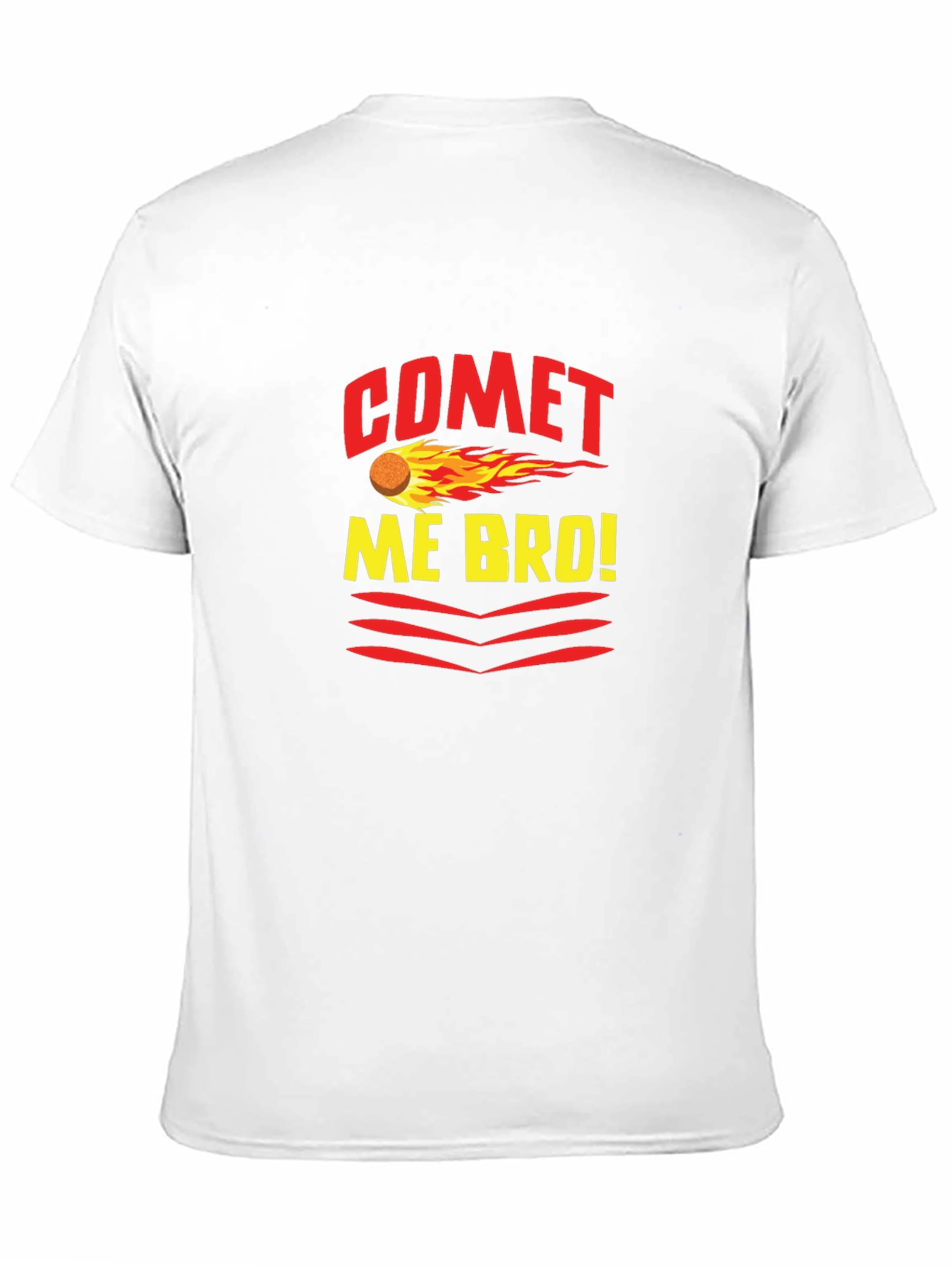 Black Comet Me Bro! Graphic Tee - Trendy Black T-Shirt view 11