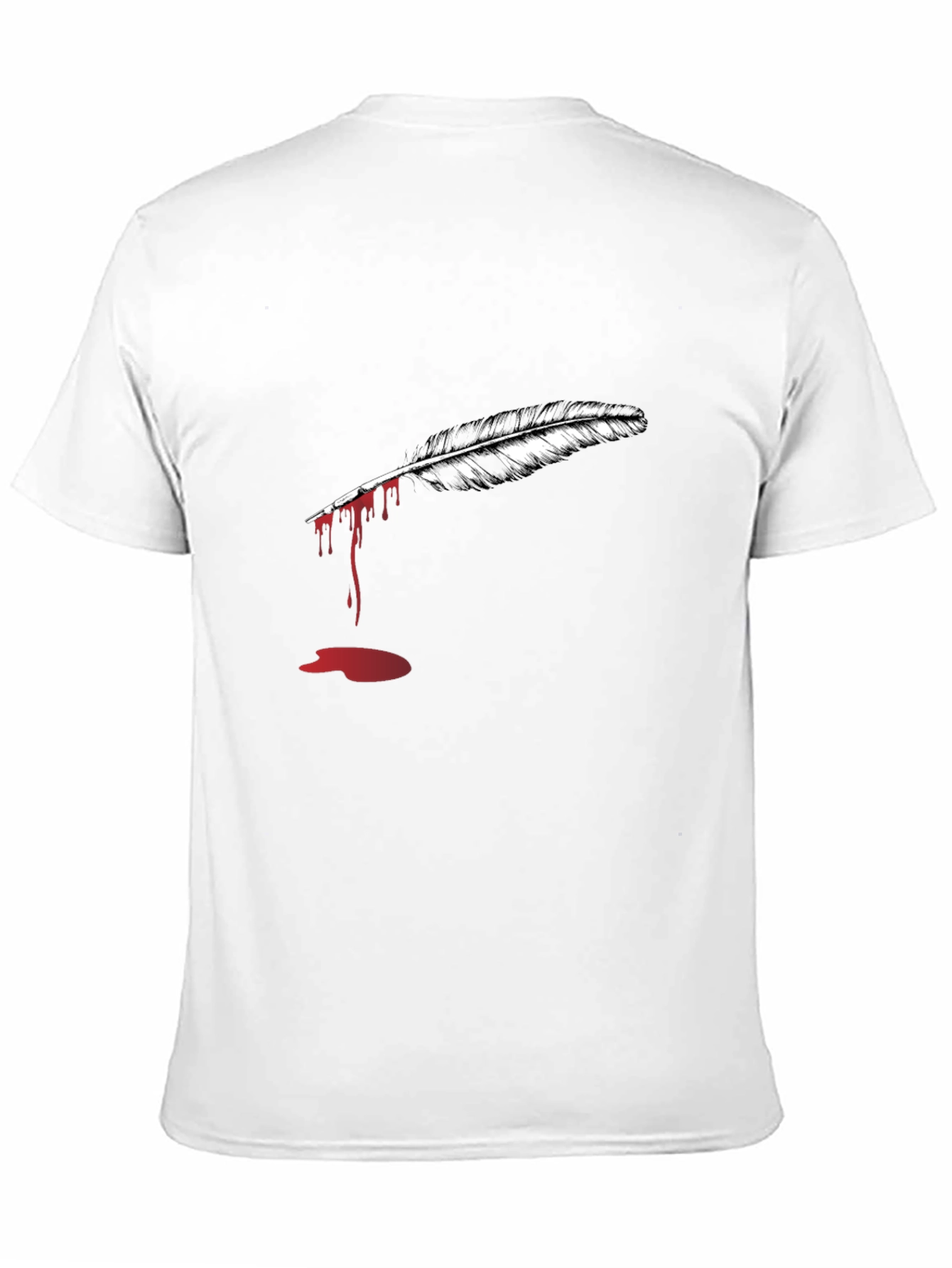 Black Feather Graphic Black T-Shirt view 11