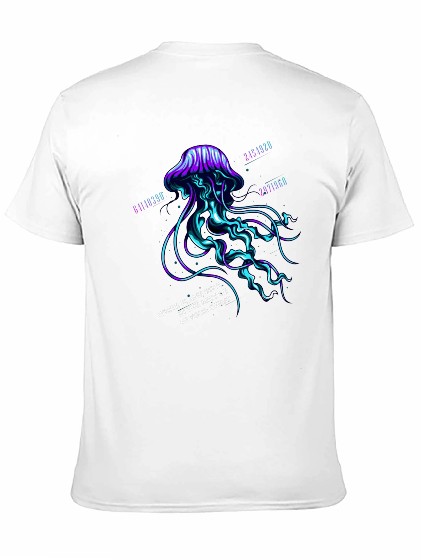 Black Mystic Jellyfish Graphic Tee - White Flame Soul Shirt view 11