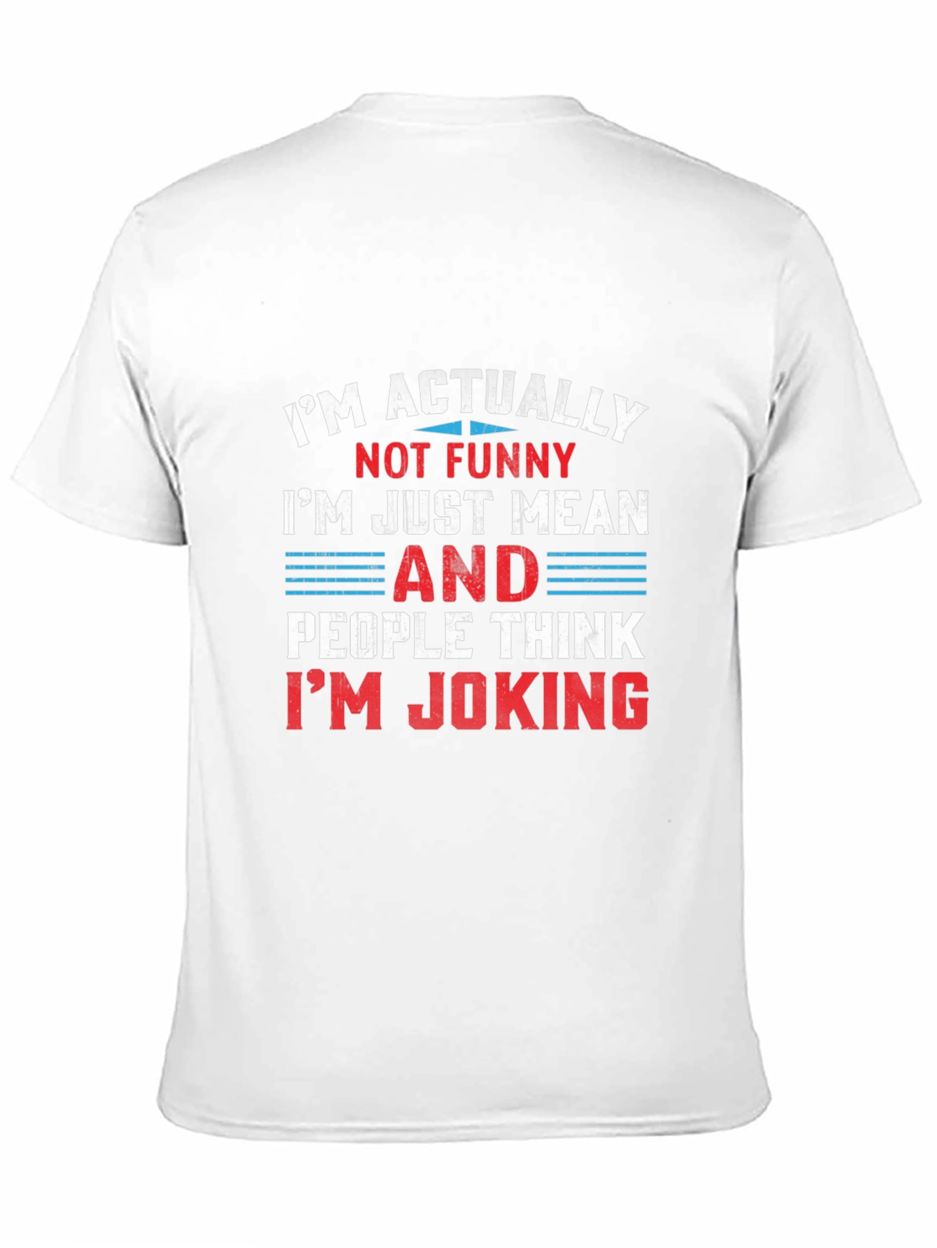 Black Funny Mean Joking T-Shirt view 11