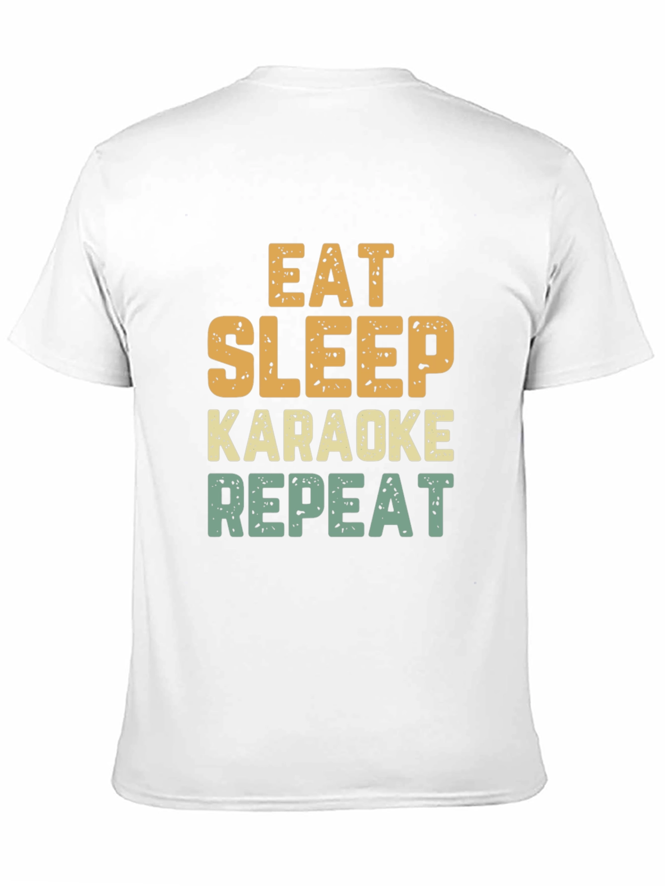 Black Eat Sleep Karaoke Repeat Funny T-Shirt view 11