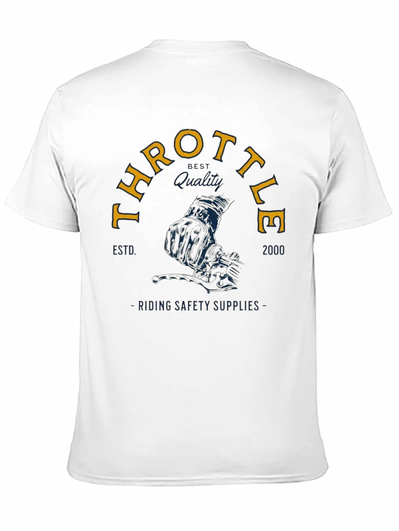 Black Throttle Rider Graphic Tee - Black Cotton view 11