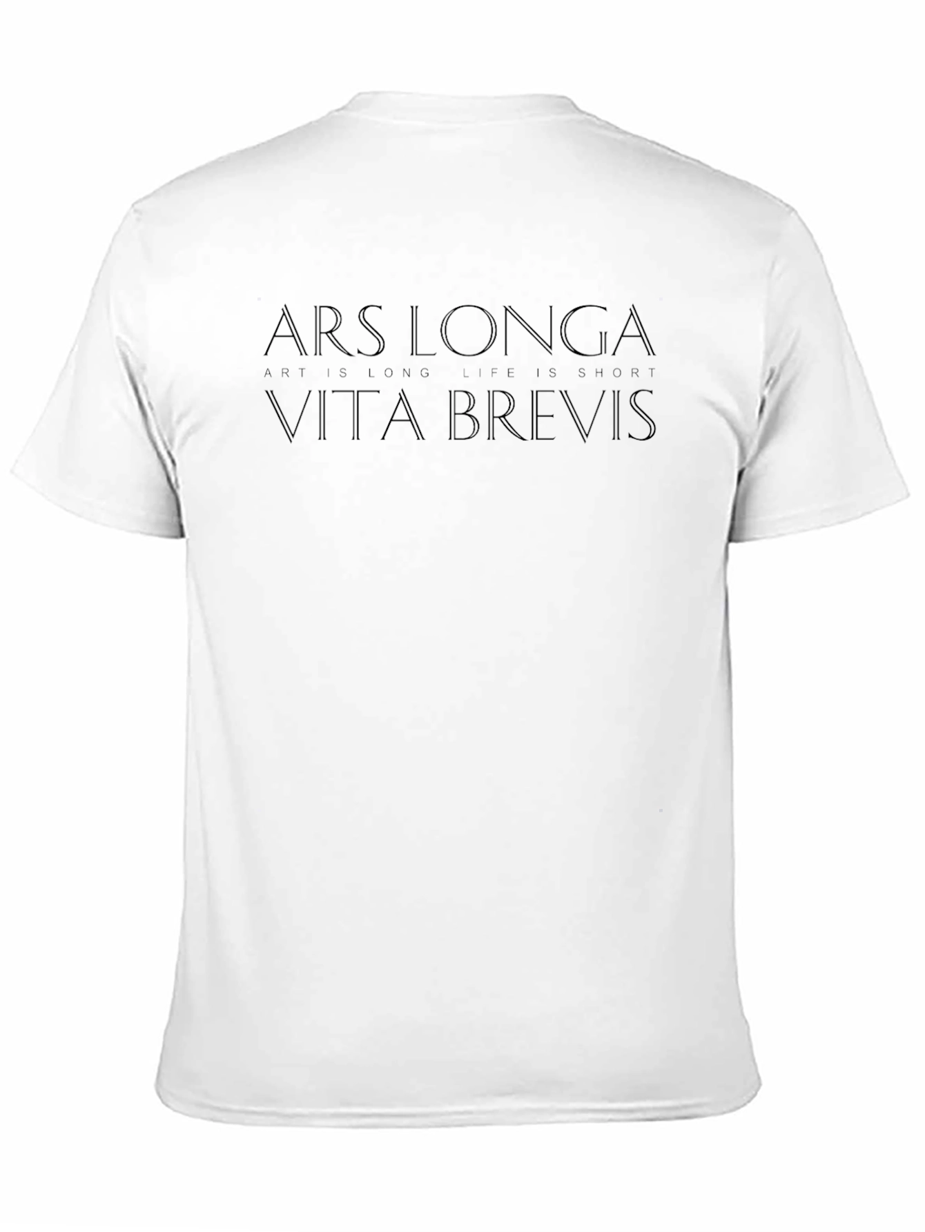 Black Ars Longa Vita Brevis Black T-Shirt view 11