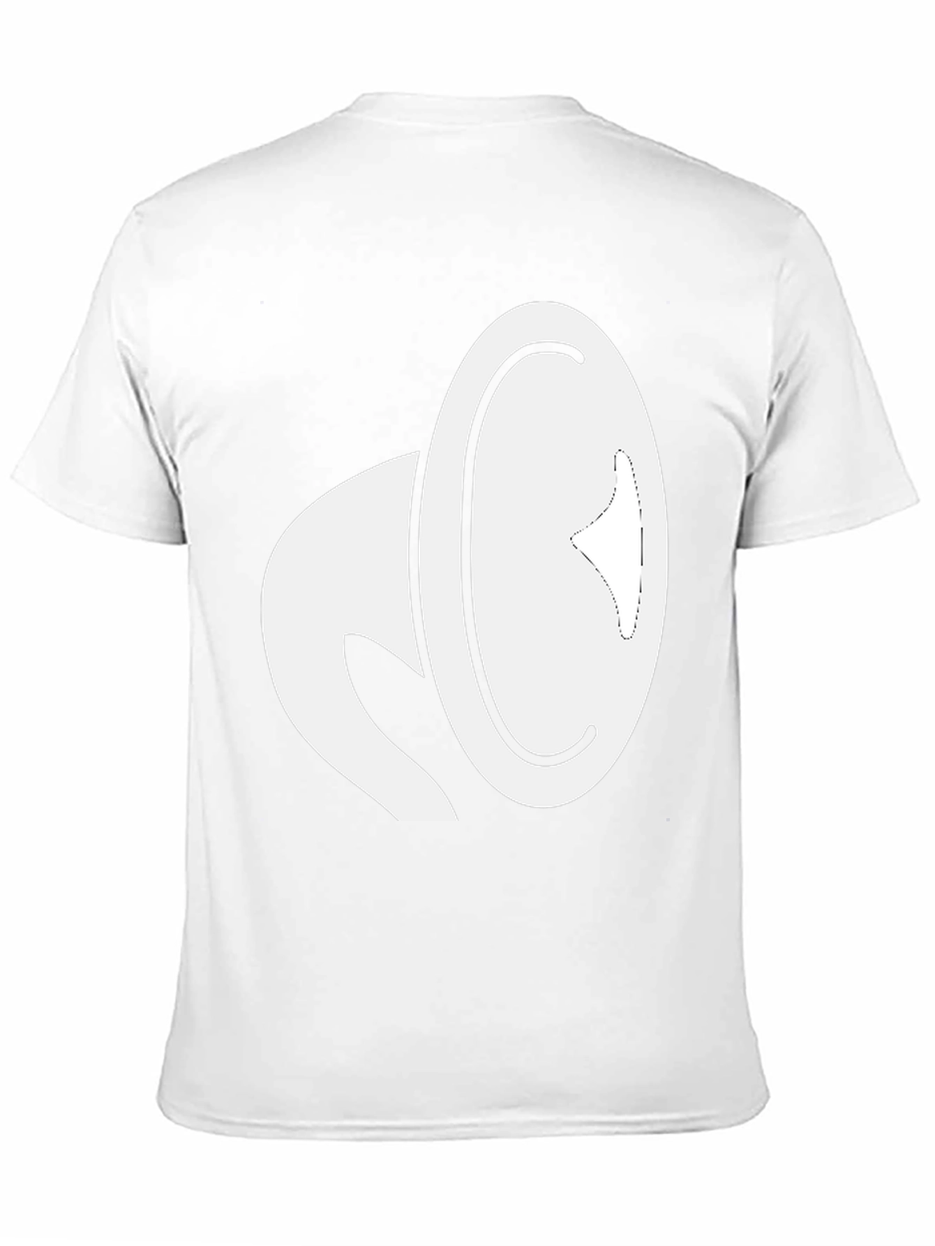 Black Cool Graphic Tee - White Megaphone Design view 11