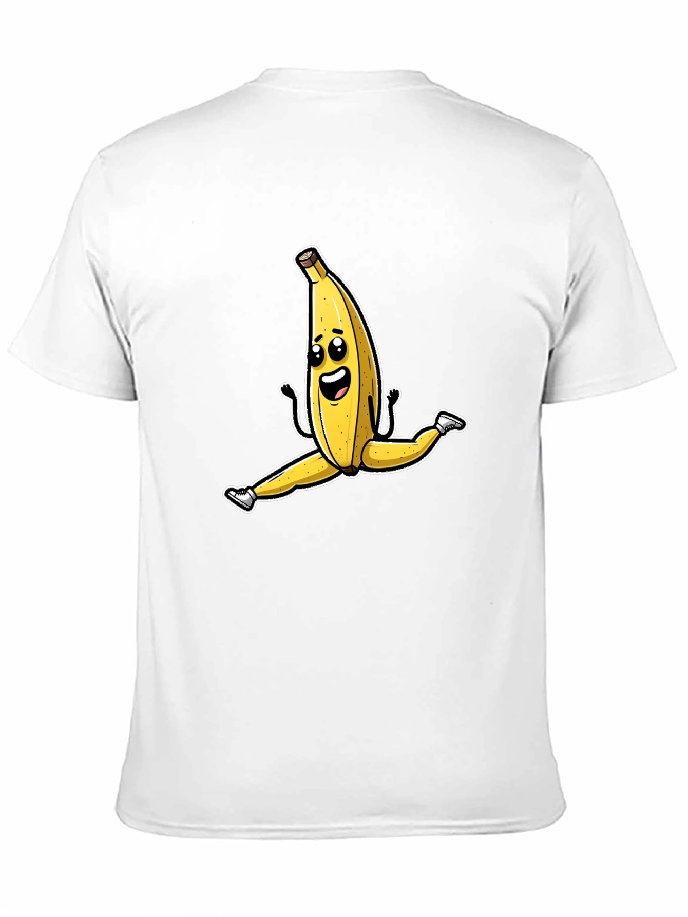Black Banana Split T-Shirt - Funny Fruit Cartoon Tee view 11