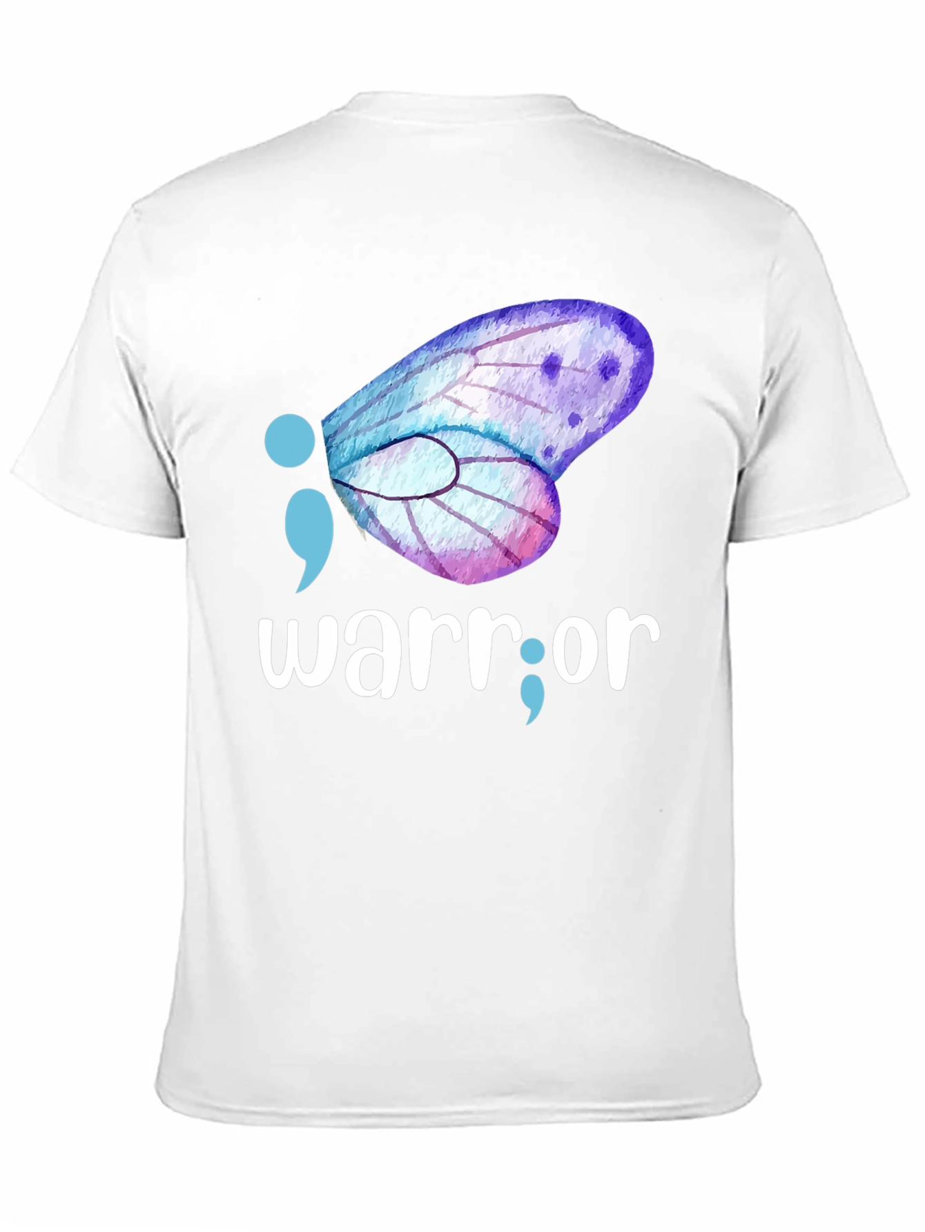 Black Warrior Semipcolon Butterfly Graphic Tee view 11