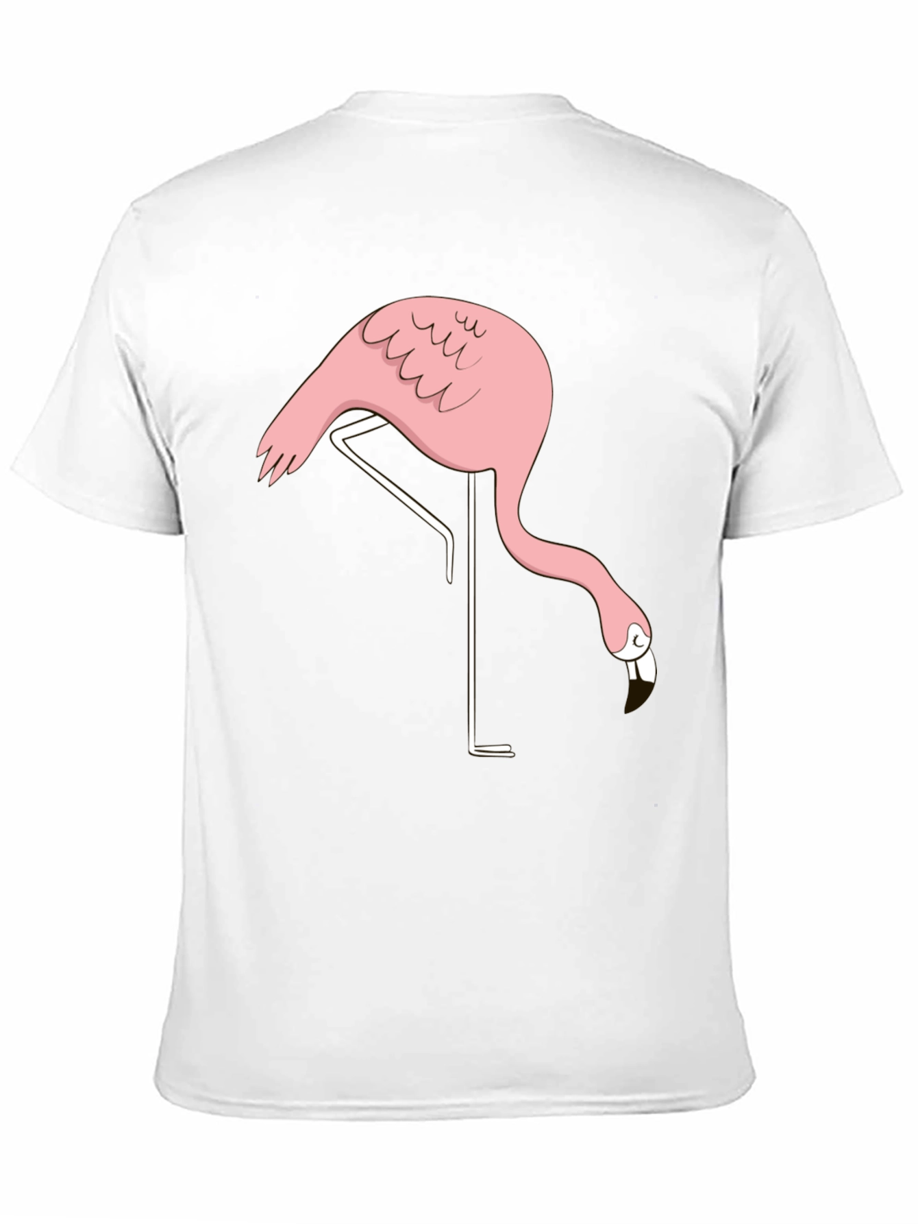 Black Black Flamingo Graphic Tee - Quirky Casual Style view 11