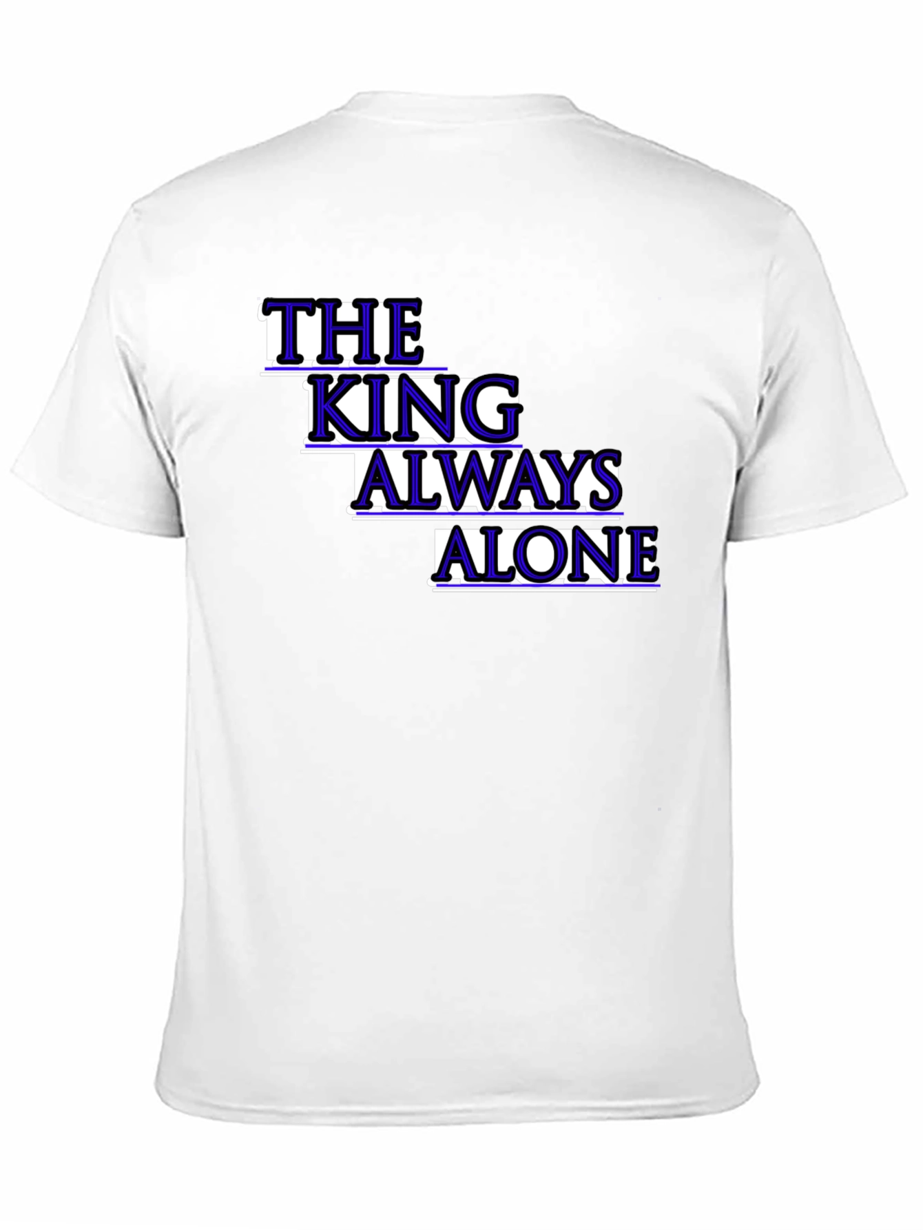 Black The King Always Alone Graphic Tee view 11