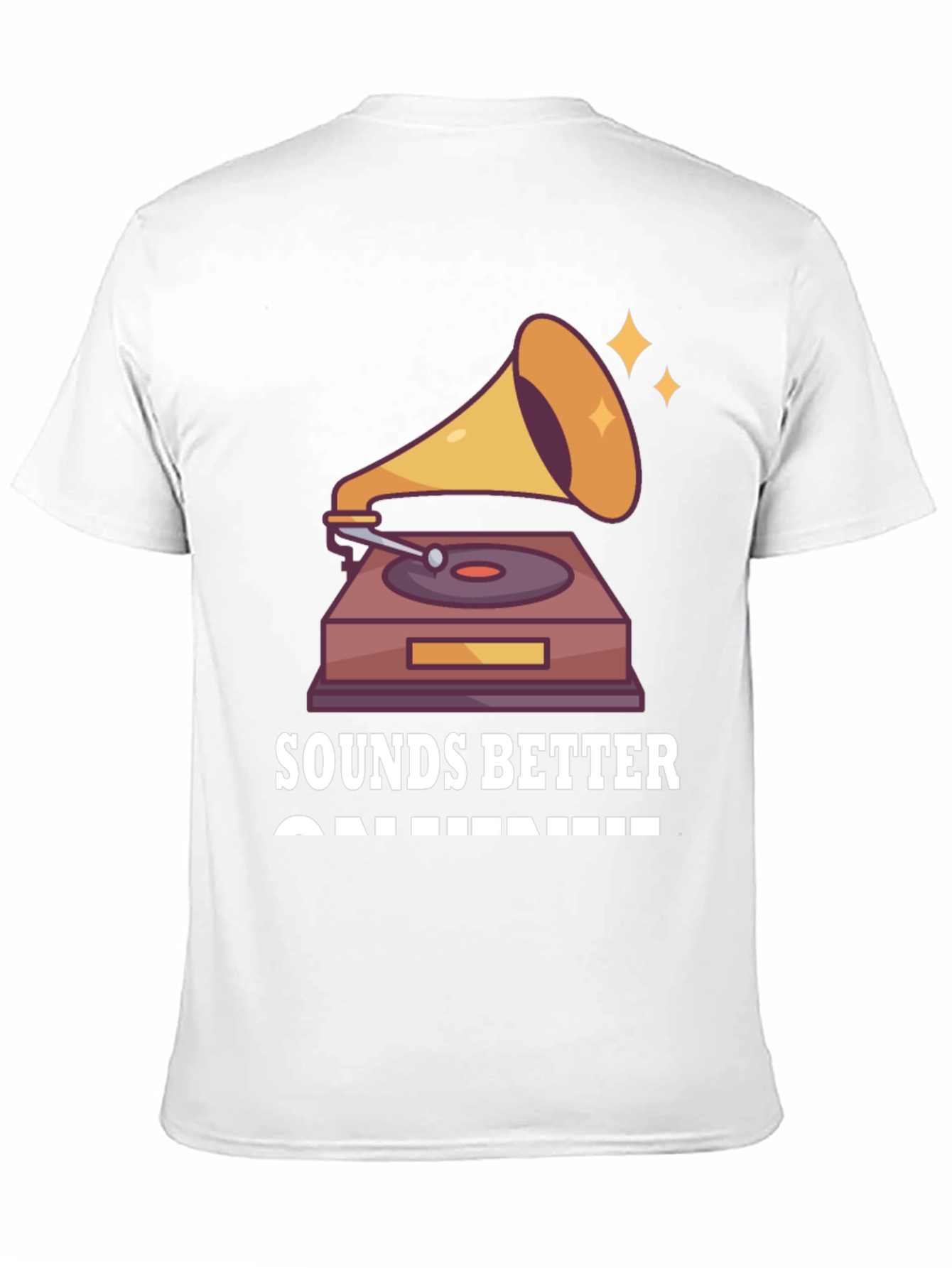 Black Sounds Better on Vinyl T-Shirt view 11