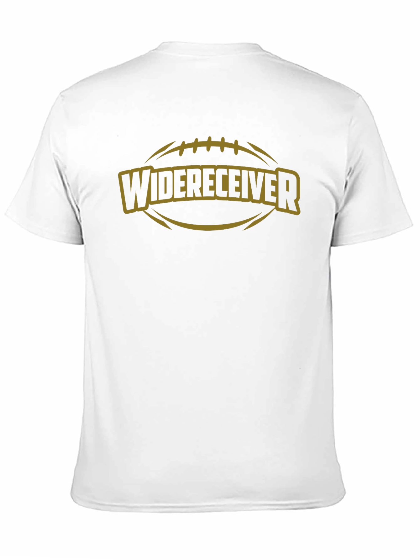 Black Wide Receiver Football Graphic T-Shirt view 11