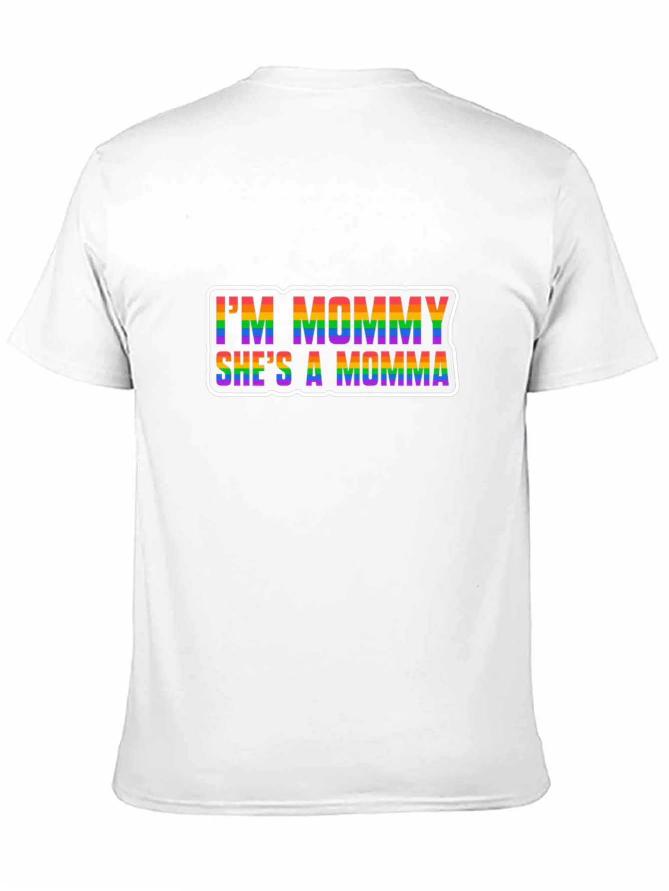 Black I'm Mommy She's A Momma LGBTQ+ Pride T-Shirt view 11