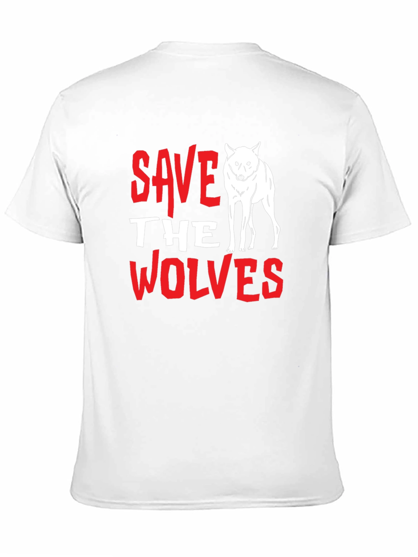 Black Save the Wolves Graphic Tee - Black view 11