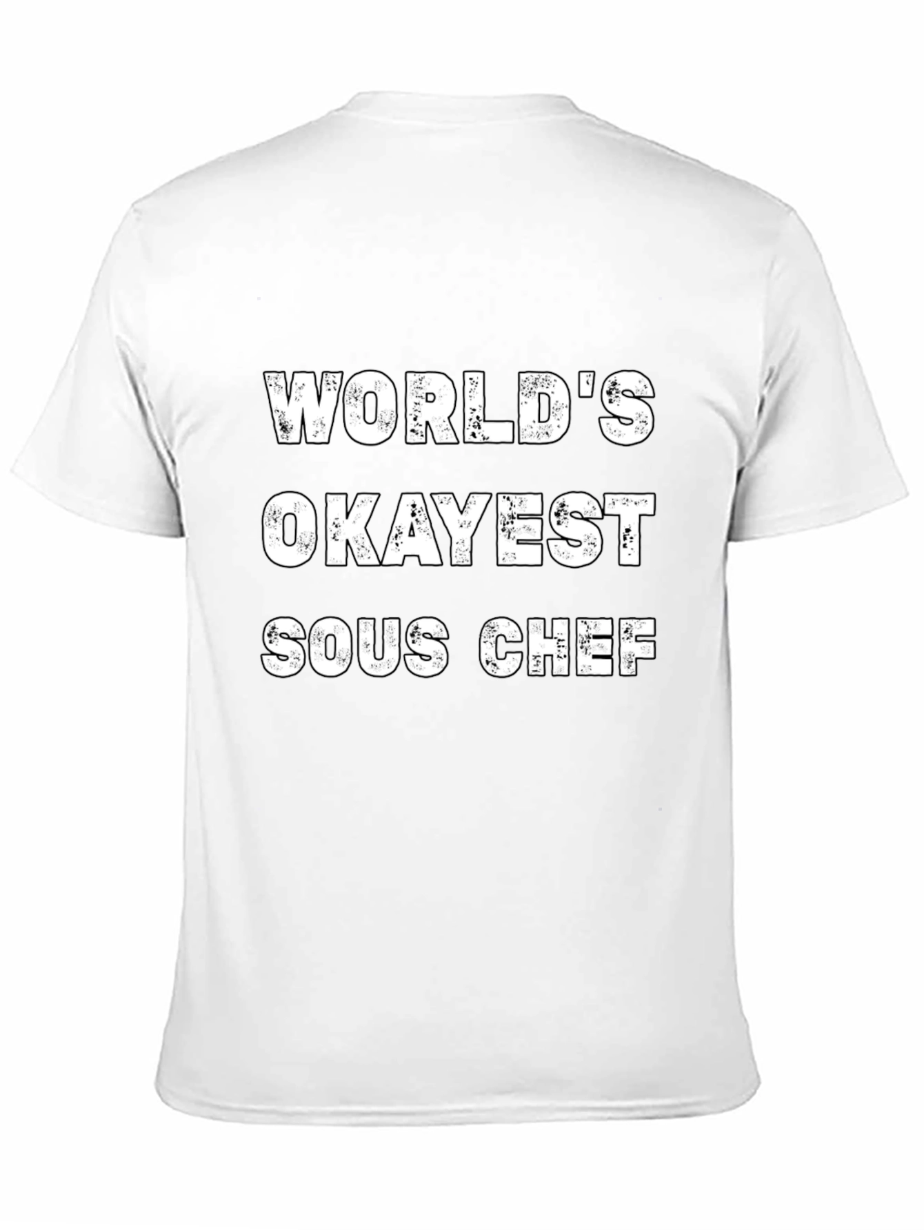 Black World's Okayest Sous Chef T-Shirt view 11