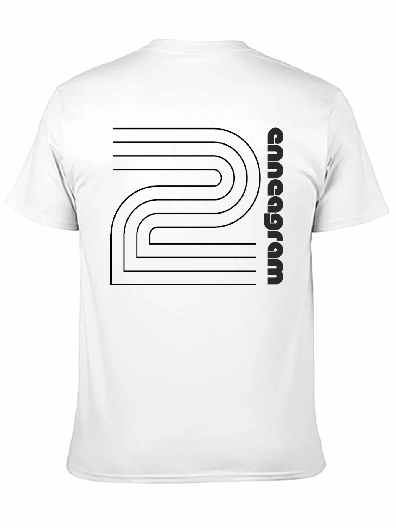 Black Enneagram Stylish Black Graphic Tee view 11