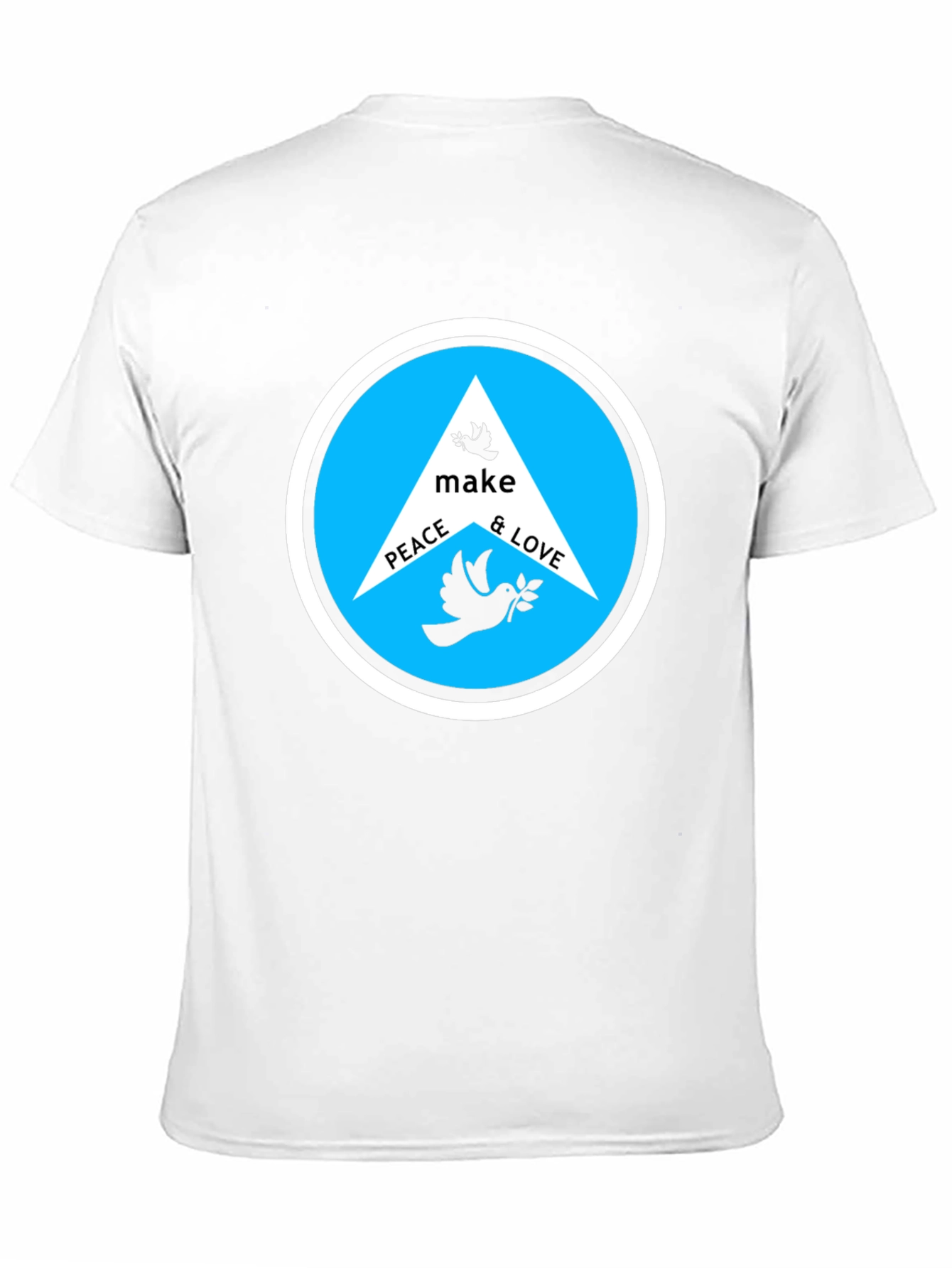 Black Peace & Love Graphic Tee - Black T-Shirt view 11