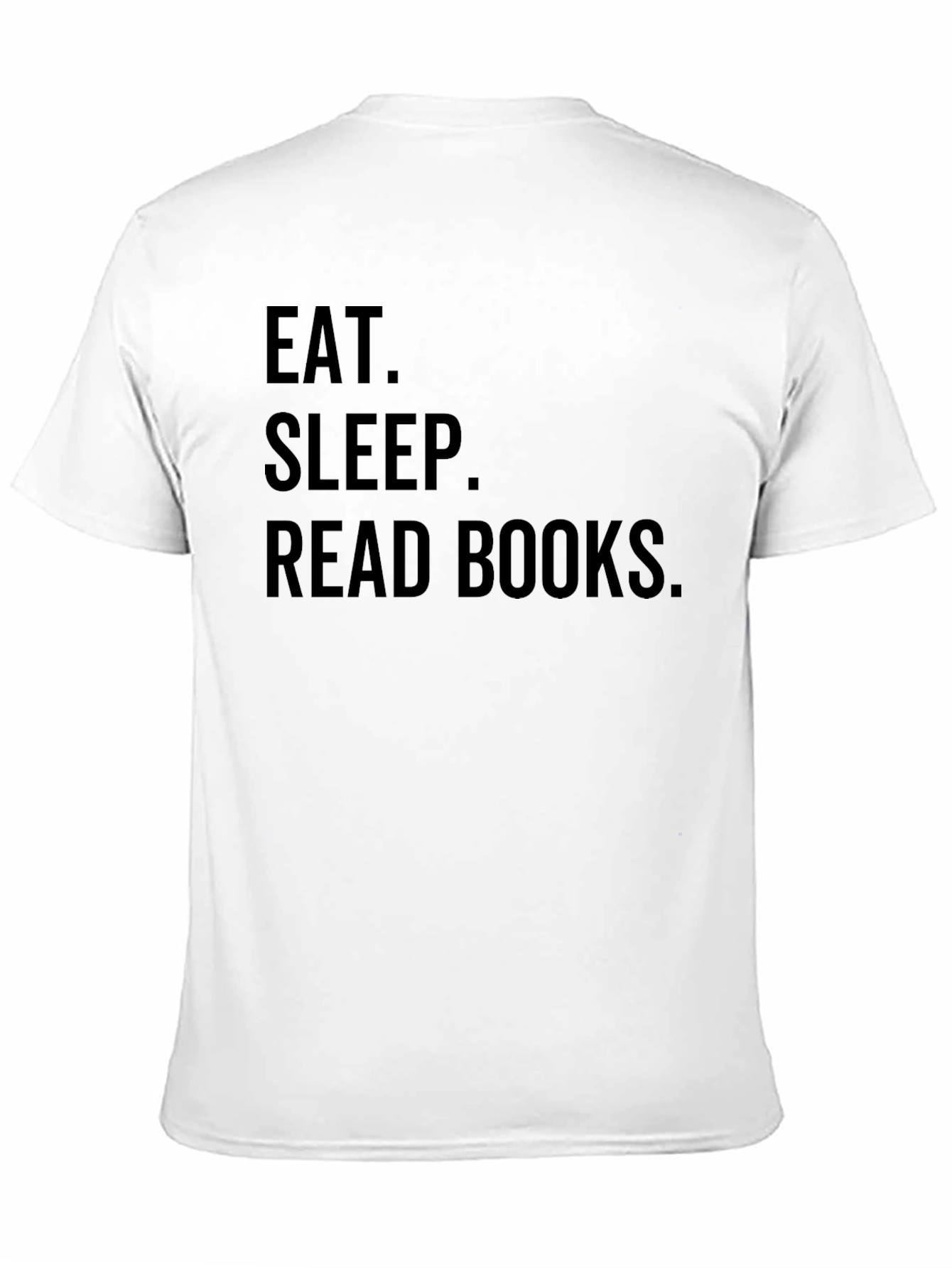 Black Eat Sleep Read Books Graphic T-Shirt view 11